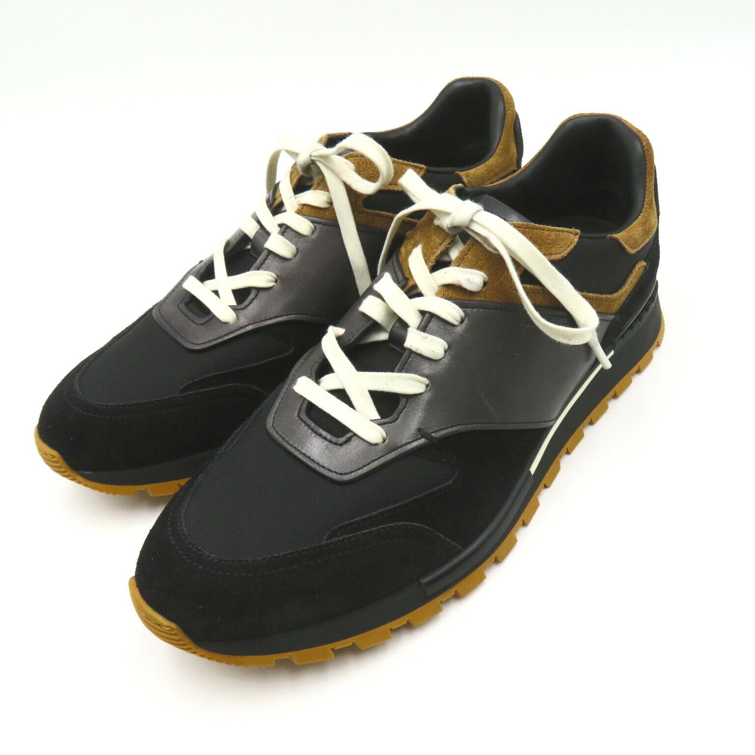Other Berluti Run Track Torino Suede Leather Fabric Sneakers Suede Shoes in Black, Men's