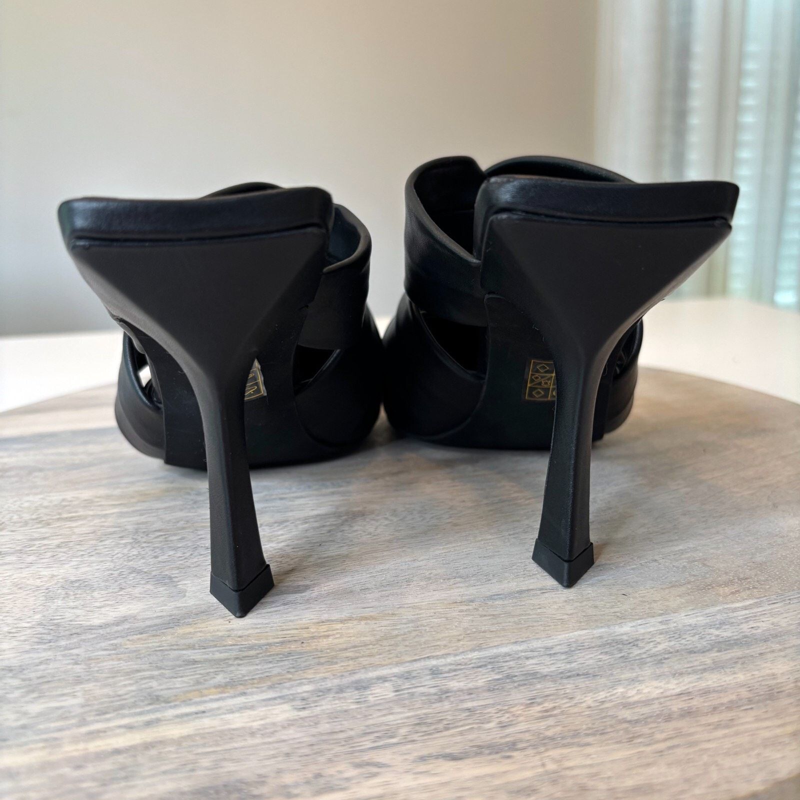 Jeffrey Campbell Jeffrey Campbell Quinbie Black Leather Pumps Heels Size 9.5 Size US 9.5 / IT 39.5 - 7 Thumbnail
