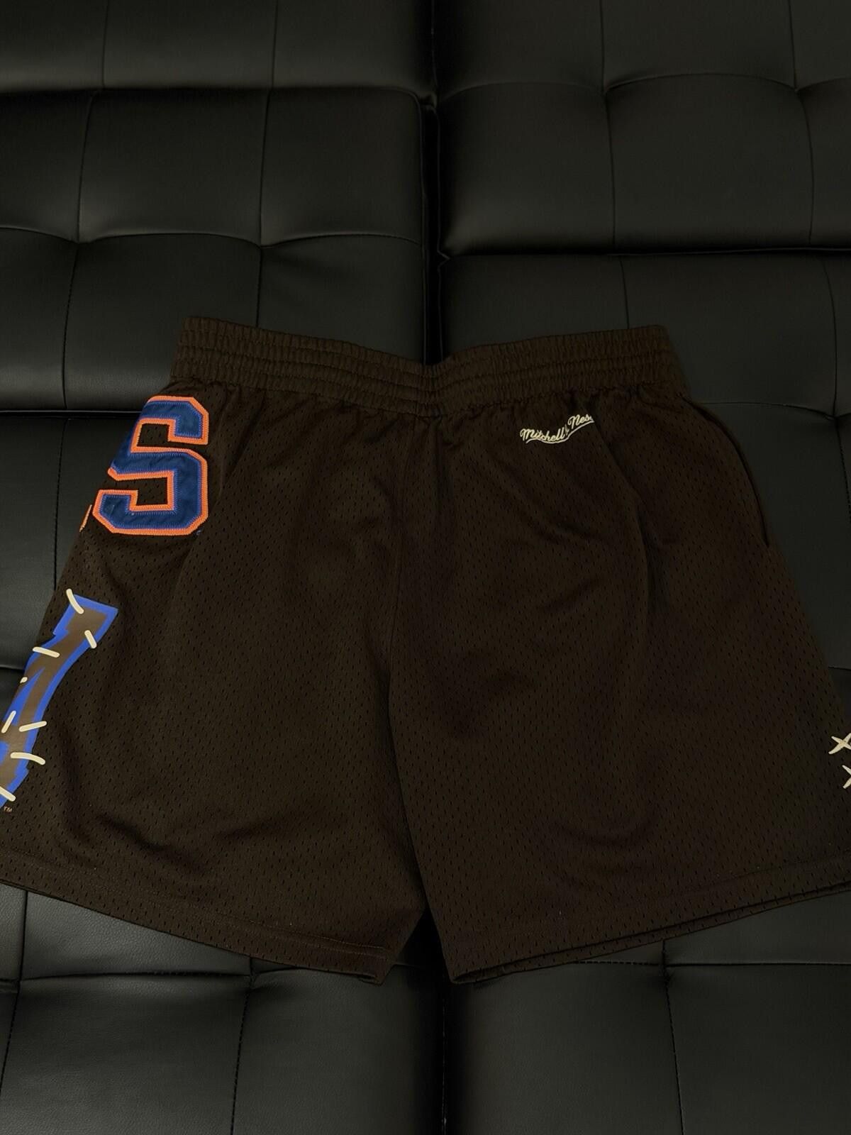 Mitchell & Ness Travis Scott x Mitchell & Ness - Brown Shorts - Men's Large Size US 34 / EU 50 - 6 Thumbnail