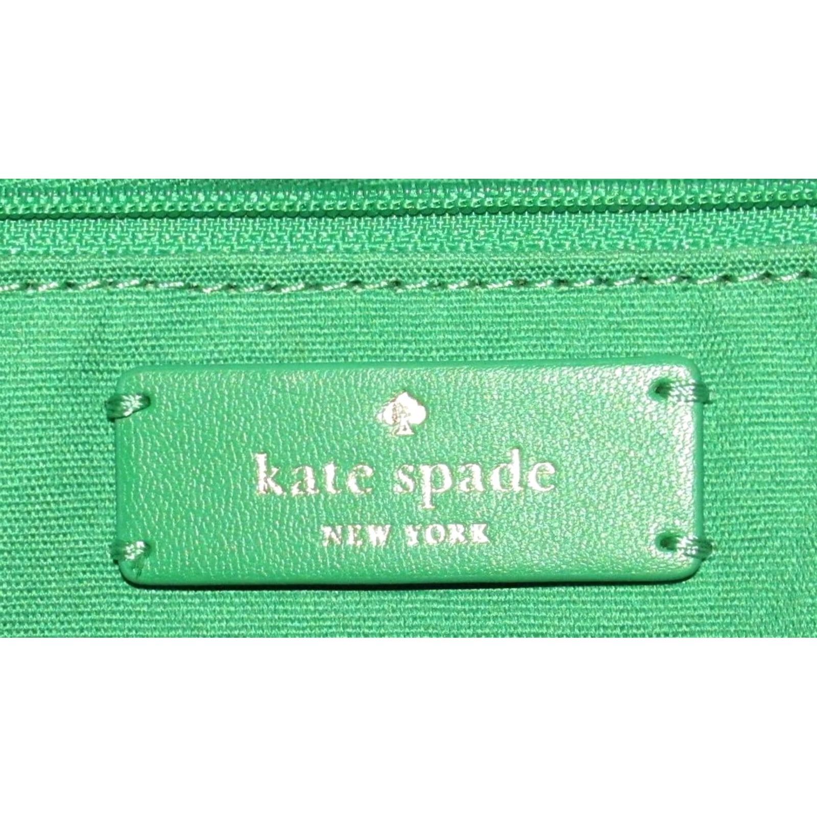 Vintage KATE SPADE Green Striped Canvas Tote Bag Size ONE SIZE - 6 Thumbnail