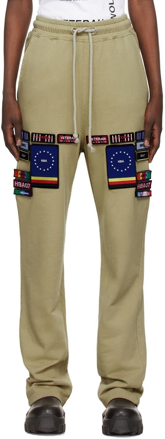 Hood By Air Hood by Air khaki Veteran No.1 Lounge Pants Size US 30 / EU 46 - 1 Thumbnail