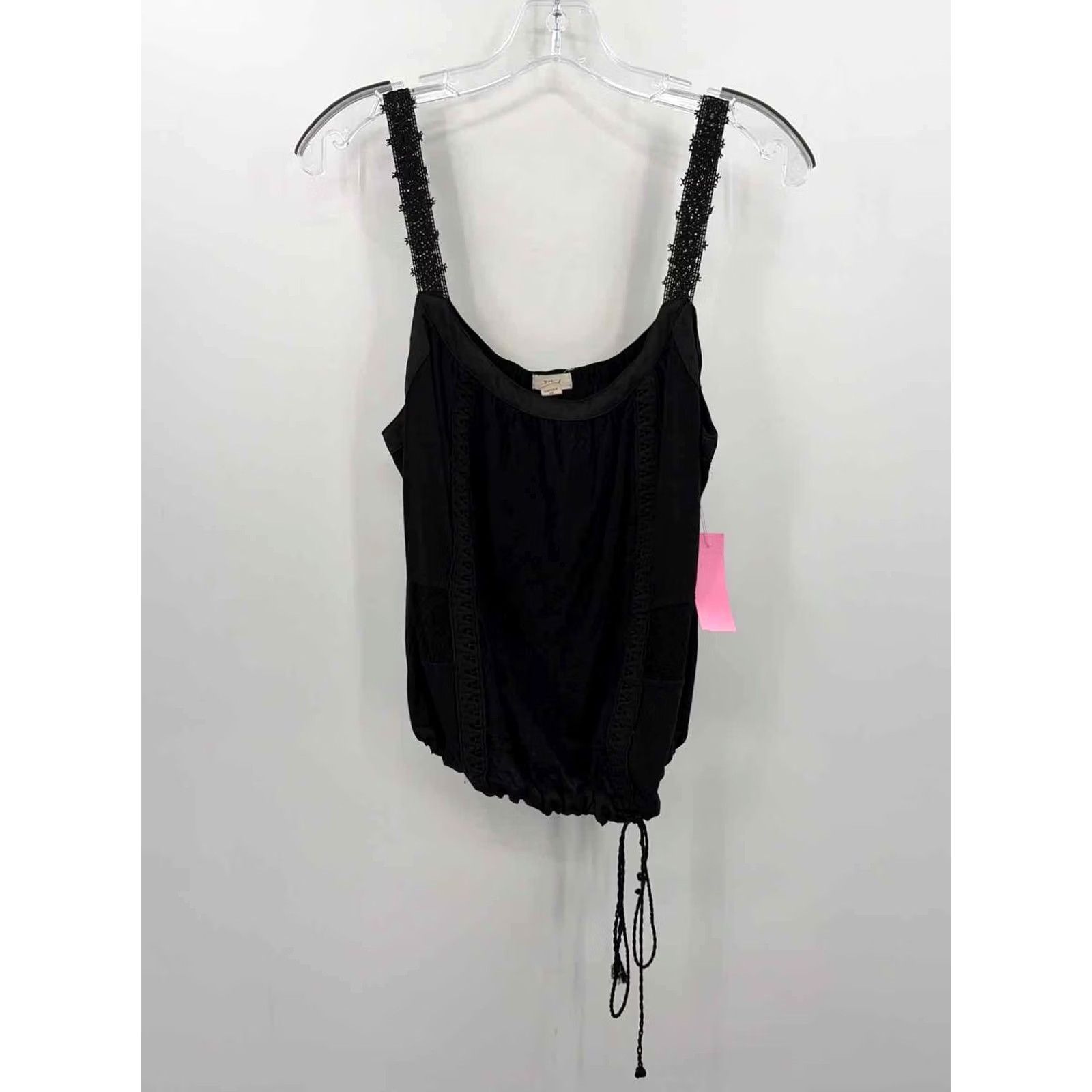 Vintage Tiny Black Tank Top Medium Shirt Women Size M / US 6-8 / IT 42-44 - 2 Thumbnail