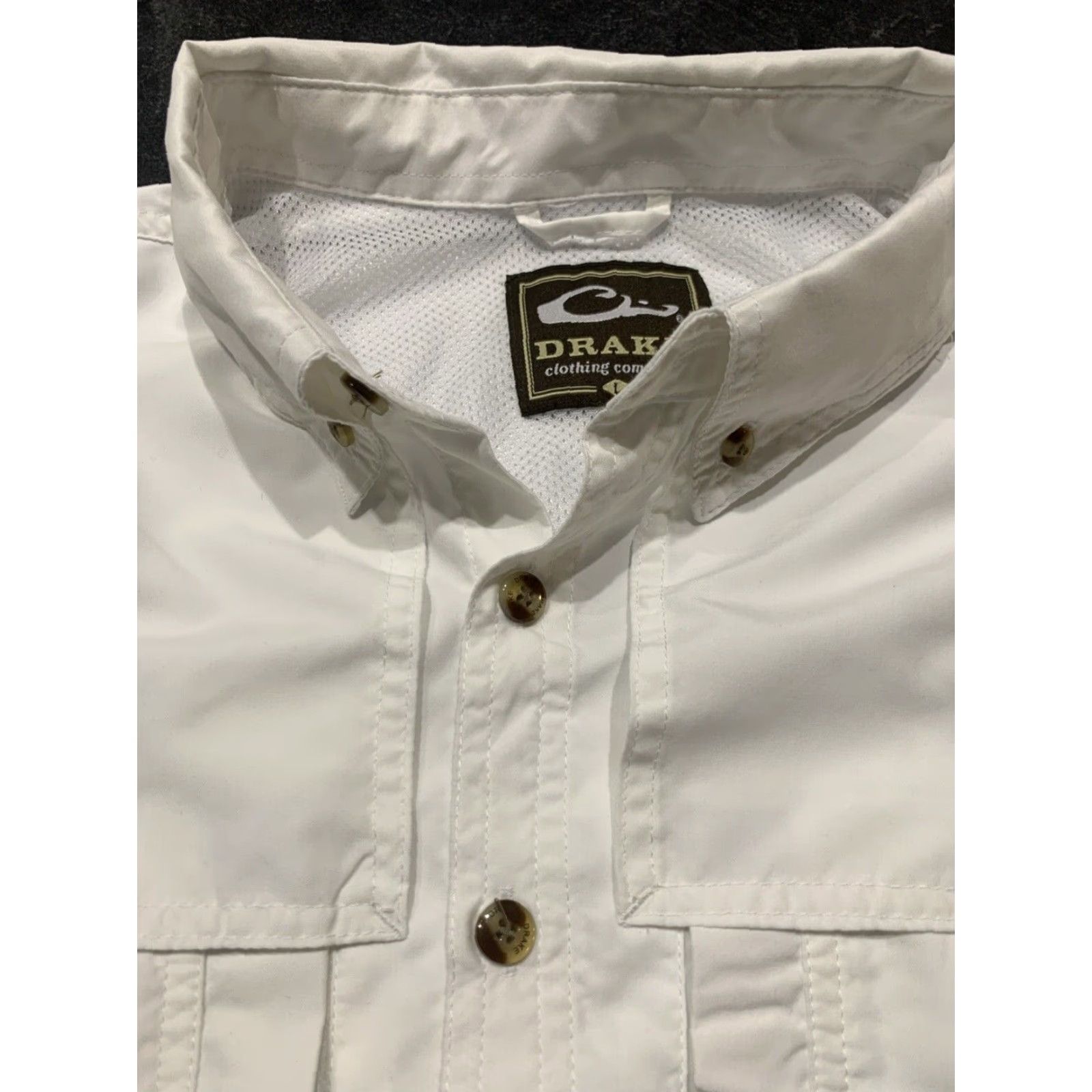 Vintage Drake Waterfowl Mississippi State Bulldogs Men's Large White Button Down Shirt Size US L / EU 52-54 / 3 - 6 Thumbnail
