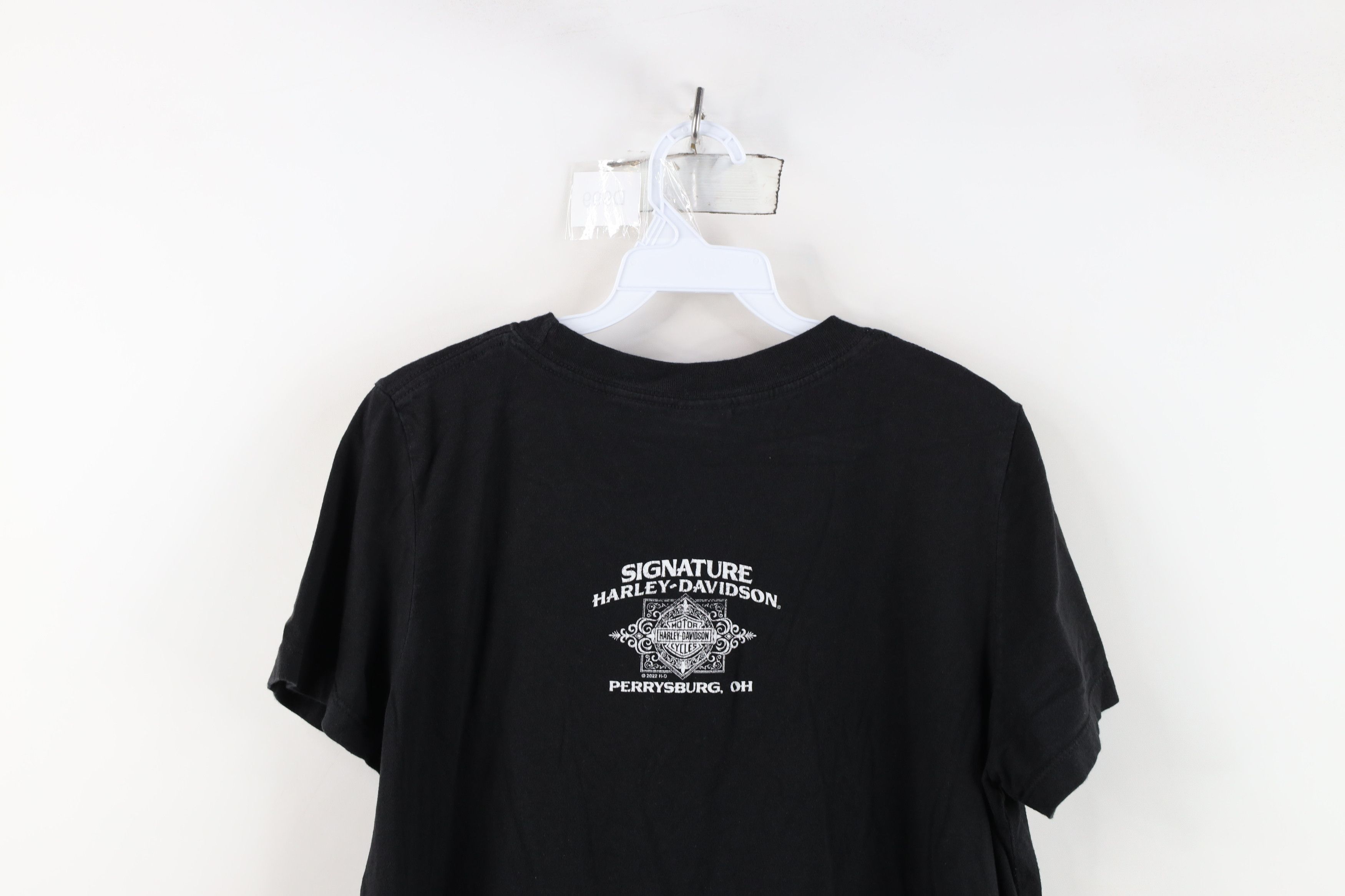 Harley Davidson Y2K Harley Davidson Spell USA Flag Arrows T-Shirt Black USA Size XL / US 12-14 / IT 48-50 - 14 Thumbnail