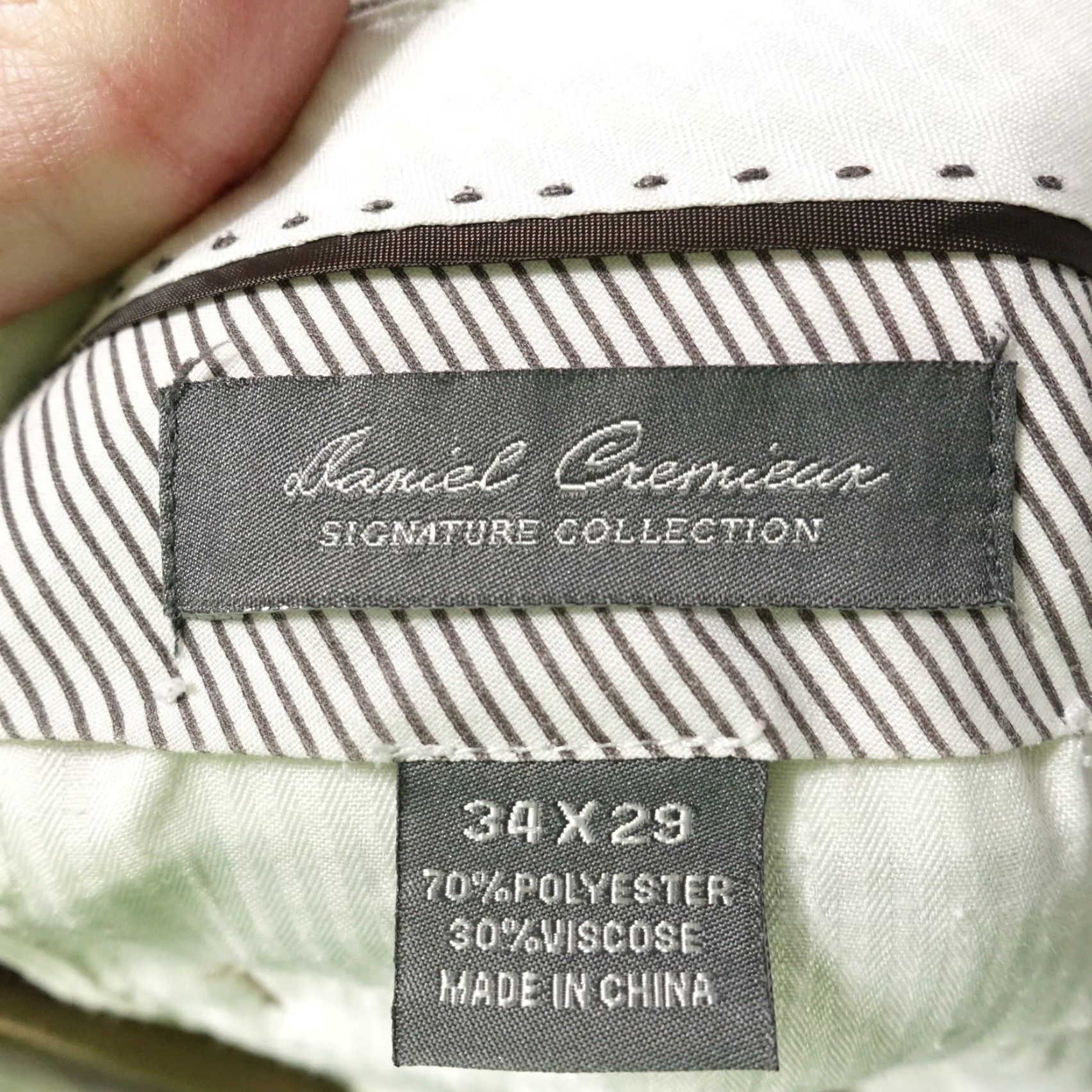 Cremieux DANIEL CREMIEUX Signature Collection Brown Pleated Dress Pants Mens SZ 34X29 Size US 34 / EU 50 - 7 Thumbnail