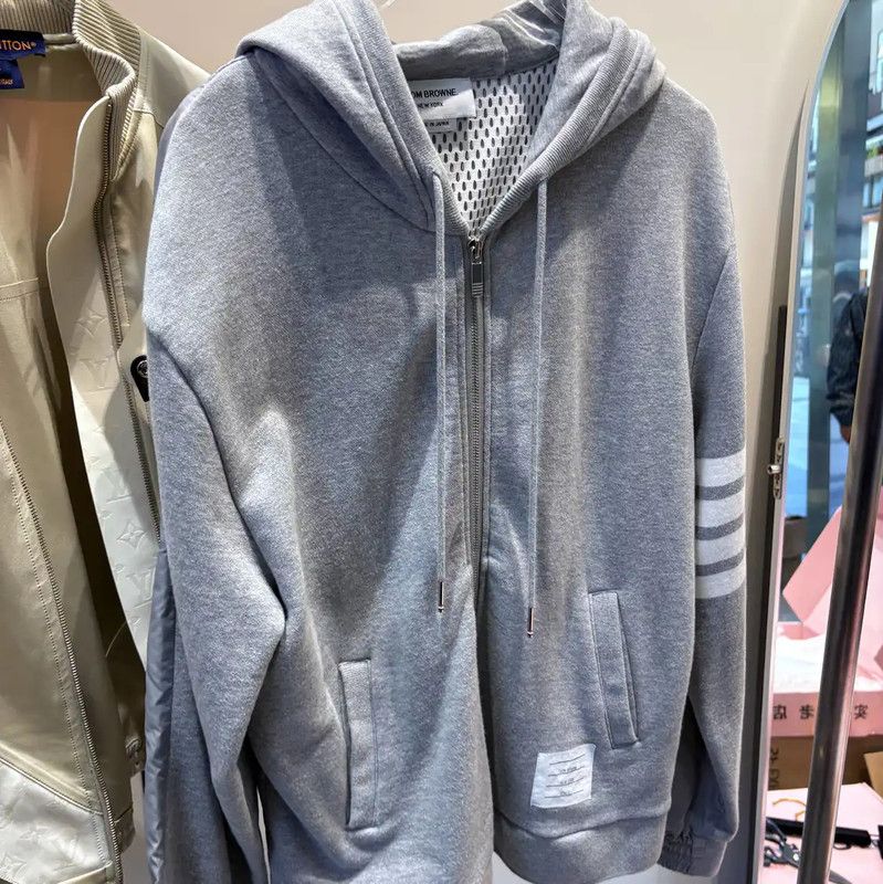 Thom Browne Thom Browne Gray Long Sleeve Cardigan for Women 0089 Size S / US 4 / IT 40 - 1 Thumbnail