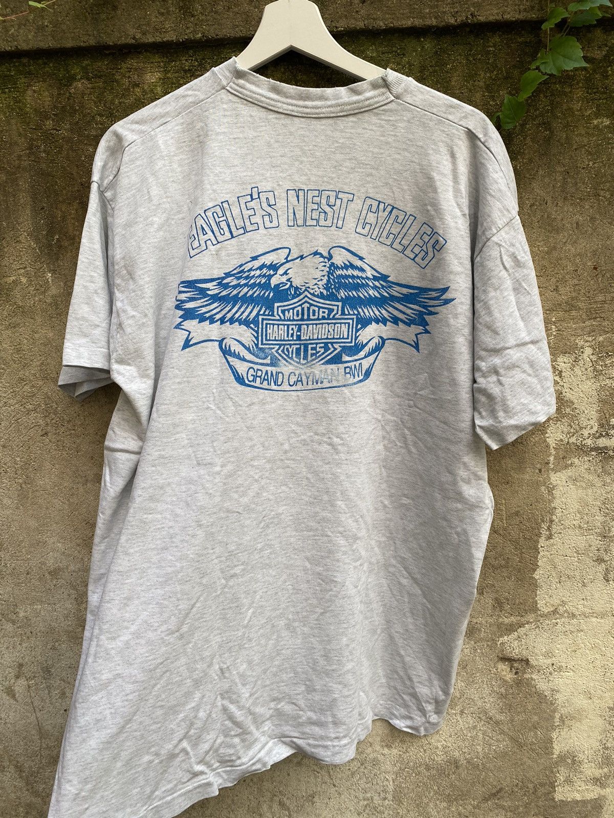Harley Davidson × Vintage Vintage 80s Harley Davidson Wild and Free Wolf Tee Size US XL / EU 56 / 4 - 4 Thumbnail