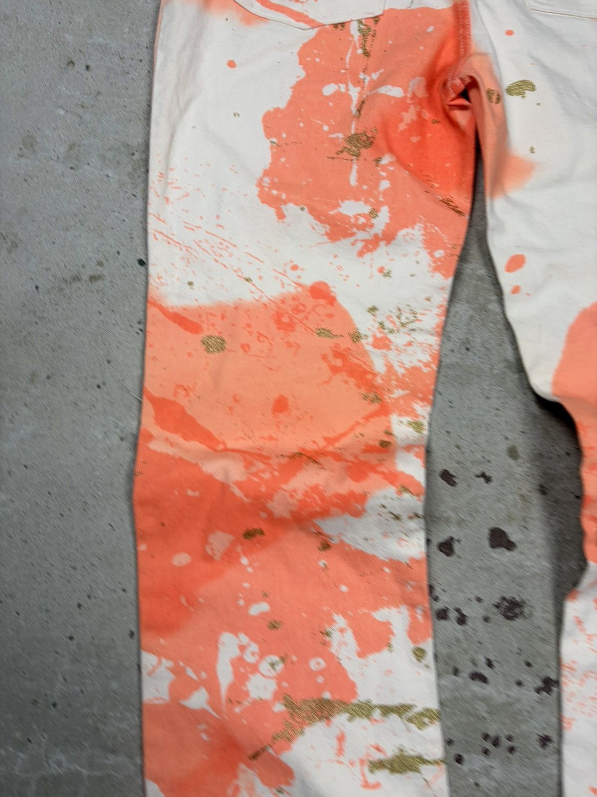 Roberto Cavalli SS 2001 Roberto Cavalli Gold Splash Painter Bootcut Pants Size 32" / US 10 / IT 46 - 15 Thumbnail
