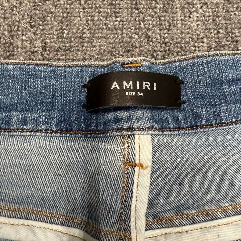 Amiri Amiri Old jeans with blue holes 2506-Nextarrow Size US 34 / EU 50 - 8 Thumbnail