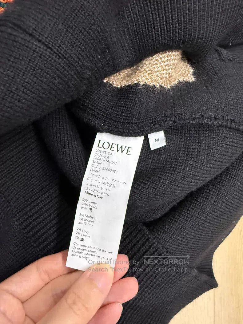 Loewe Loewe Rabbit Floral Embroidered Long Woolen Sweater Size M / US 6-8 / IT 42-44 - 3 Thumbnail