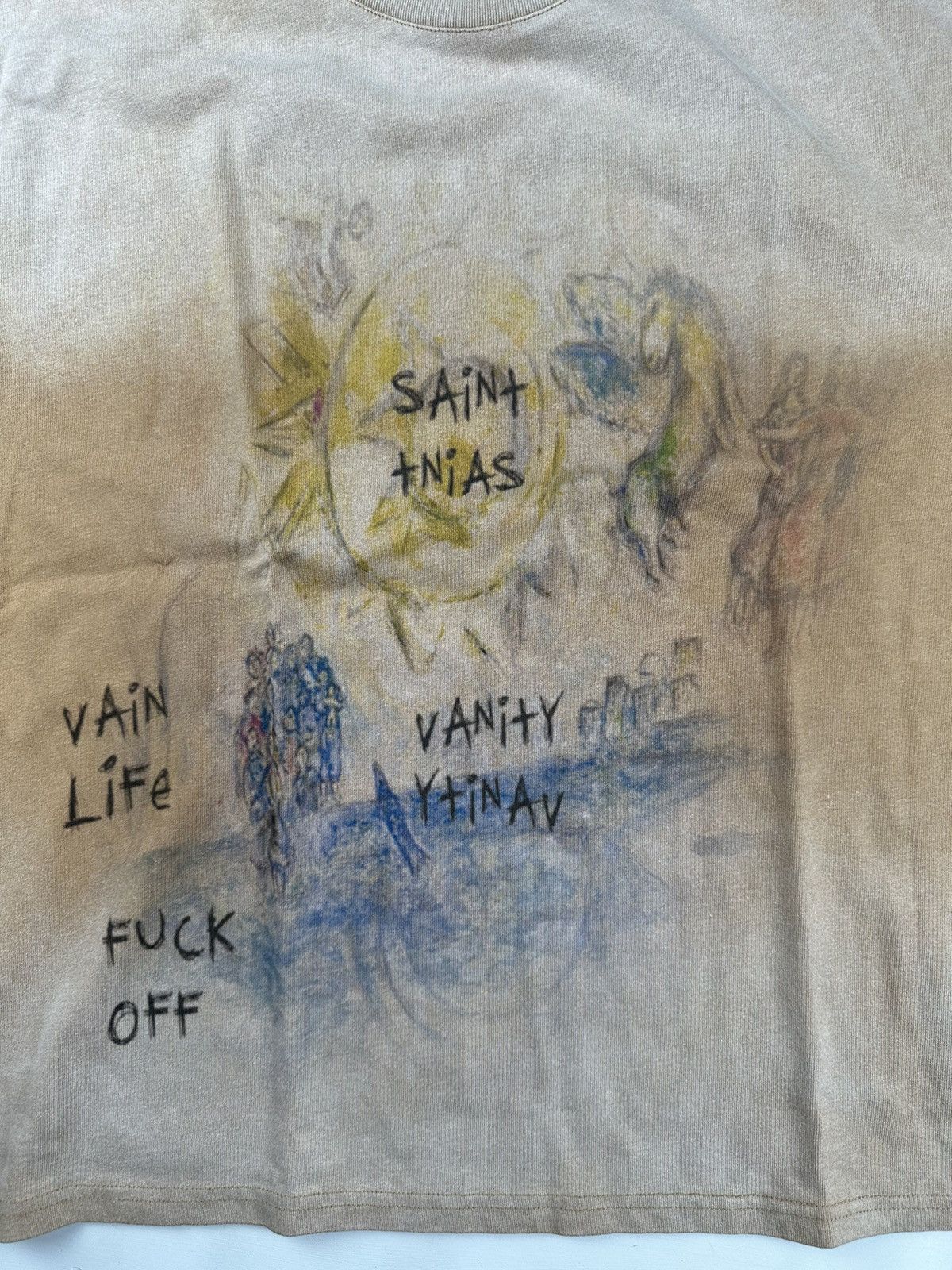 Vintage Saint Vanity F*ck Off T-shirt Size US M / EU 48-50 / 2 - 2 Thumbnail