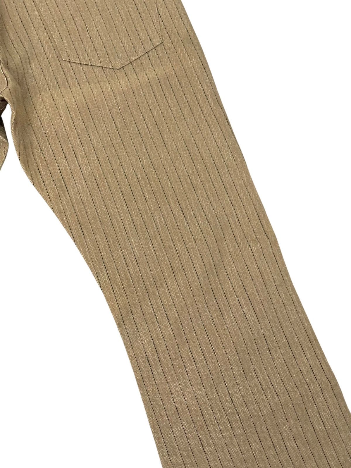 Japanese Brand Flare Jeans Men’s Melrose Herringbones Striped Boot Cut 2🟦1 Size US 32 / EU 48 - 6 Thumbnail