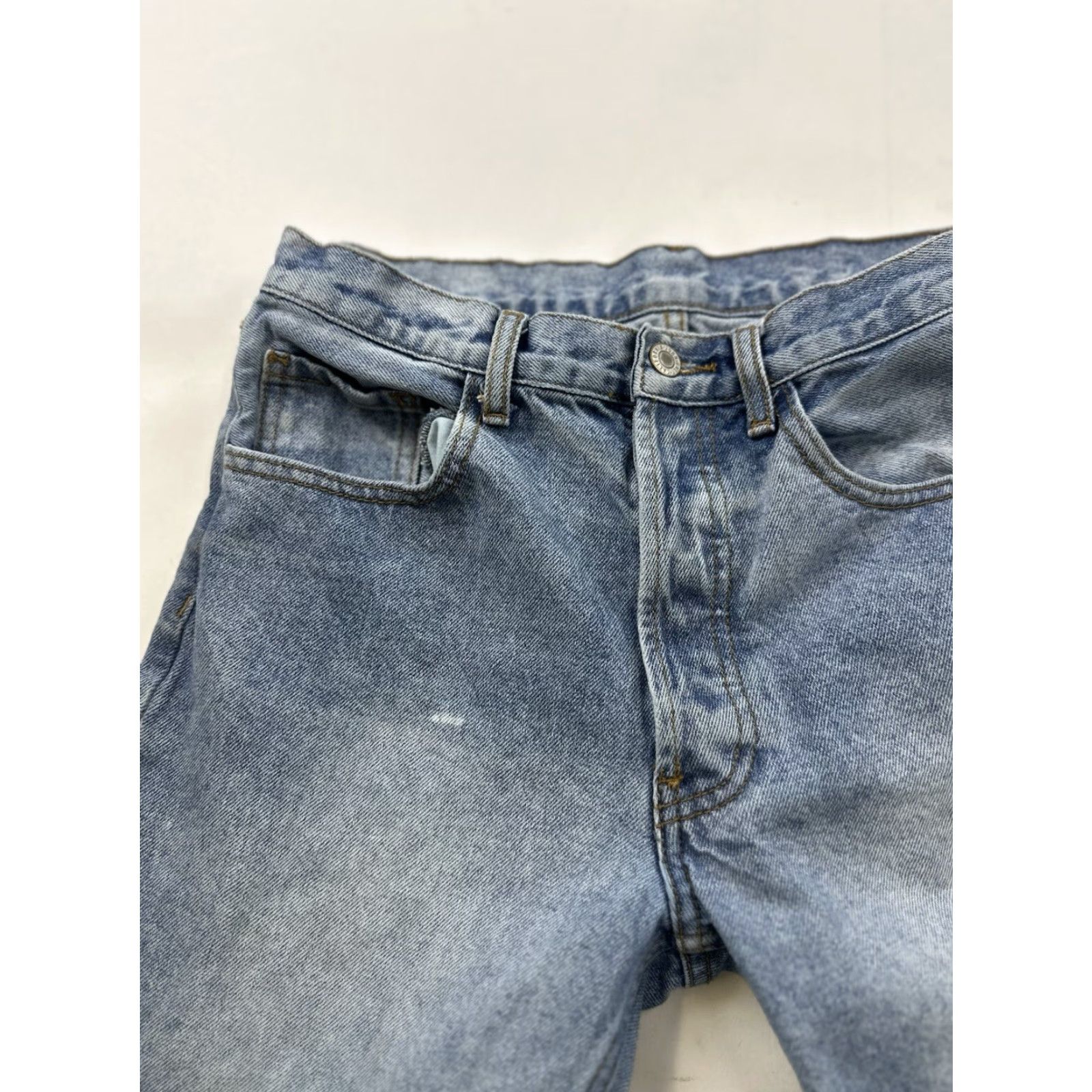 Vintage J.Galt Jeans Women’s Small Blue High Waisted Straight Leg Jeans Pocket Button Zipper Solid - Womens Size 28" / US 6 / IT 42 - 3 Thumbnail