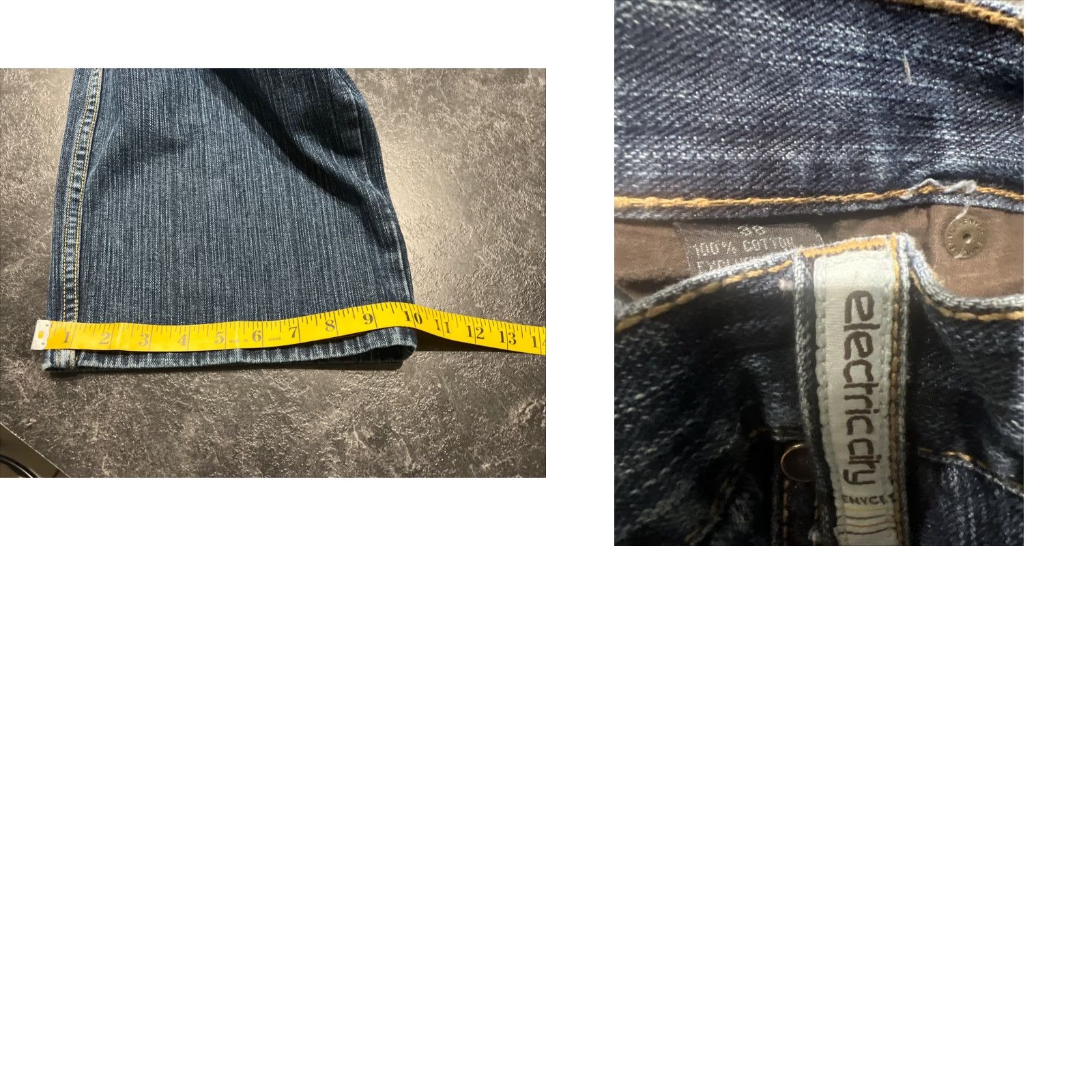 Enyce Y2K Enyce Jeans Mens 38x32 Blue Denim Baggy Dark Embroidered HipHop Wide-Leg Jeans Mens Blue 90s Y2K Size US 38 / EU 54 - 8 Thumbnail