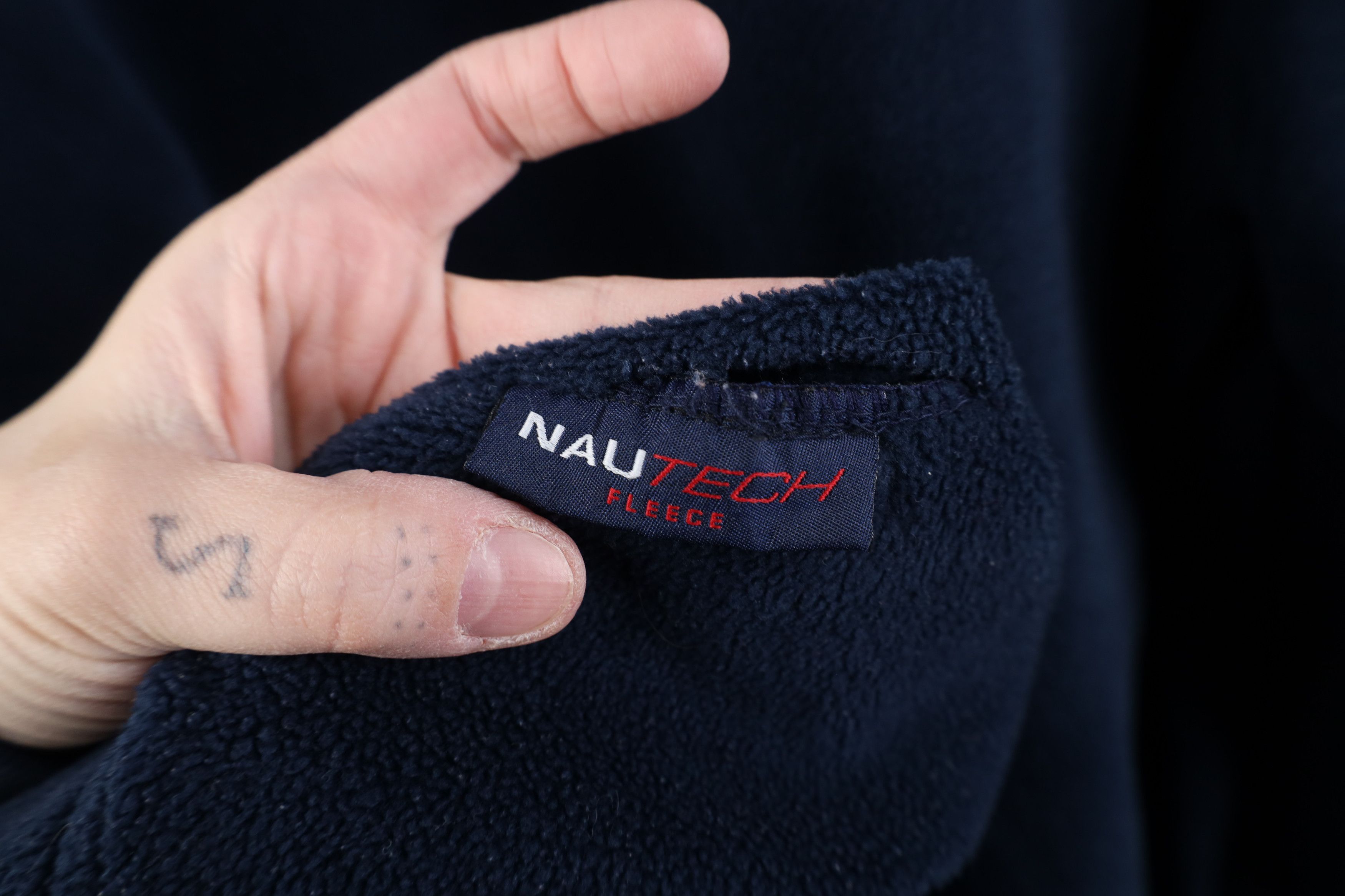 Nautica Vintage 90s Nautica Competition Spell Out Fleece Hoodie Blue Size US XXL / EU 58 / 5 - 10 Thumbnail