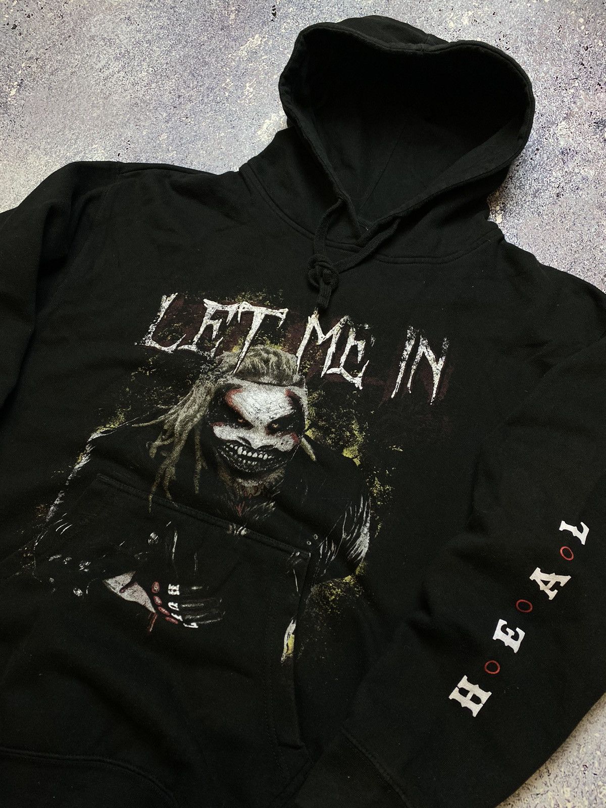 Japanese Brand × Vintage 💥VINTAGE BRAY WYATT LET ME IN BIG LOGO SCARY HOODIE Size US L / EU 52-54 / 3 - 5 Thumbnail
