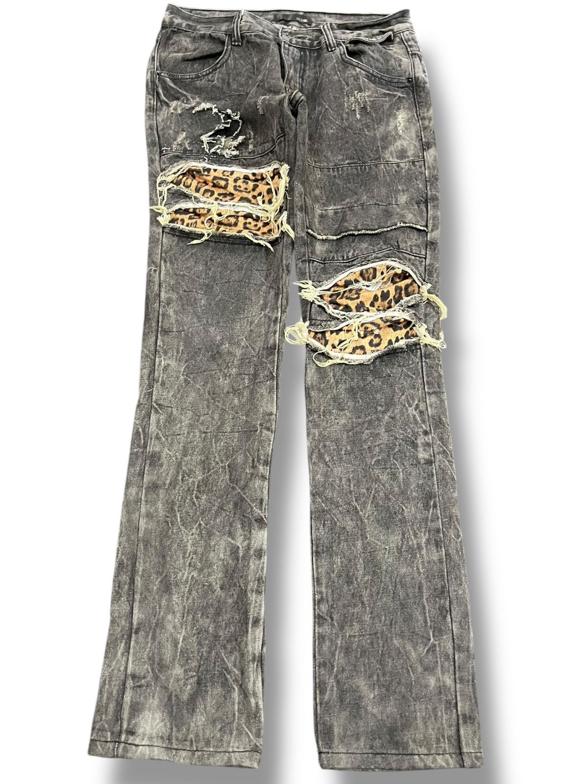 Japanese Brand × Vintage Vintage Rubik Ripped Tiger Patches Denim Size US 31 - 1 Thumbnail