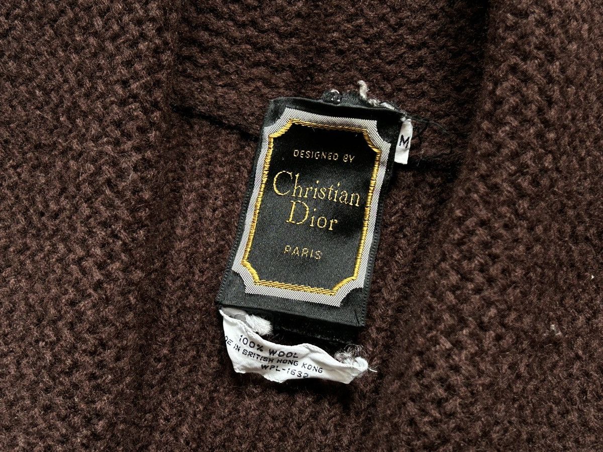 Dior Dior vintage wool cardigan sweater brown Size M / US 6-8 / IT 42-44 - 2 Thumbnail