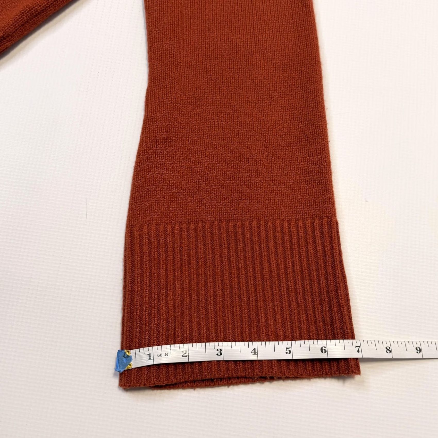 Vintage VINTAGE The Reset Womens XS Orange Sweater Pullover Mock Neck Knit Size XS / US 0-2 / IT 36-38 - 7 Thumbnail