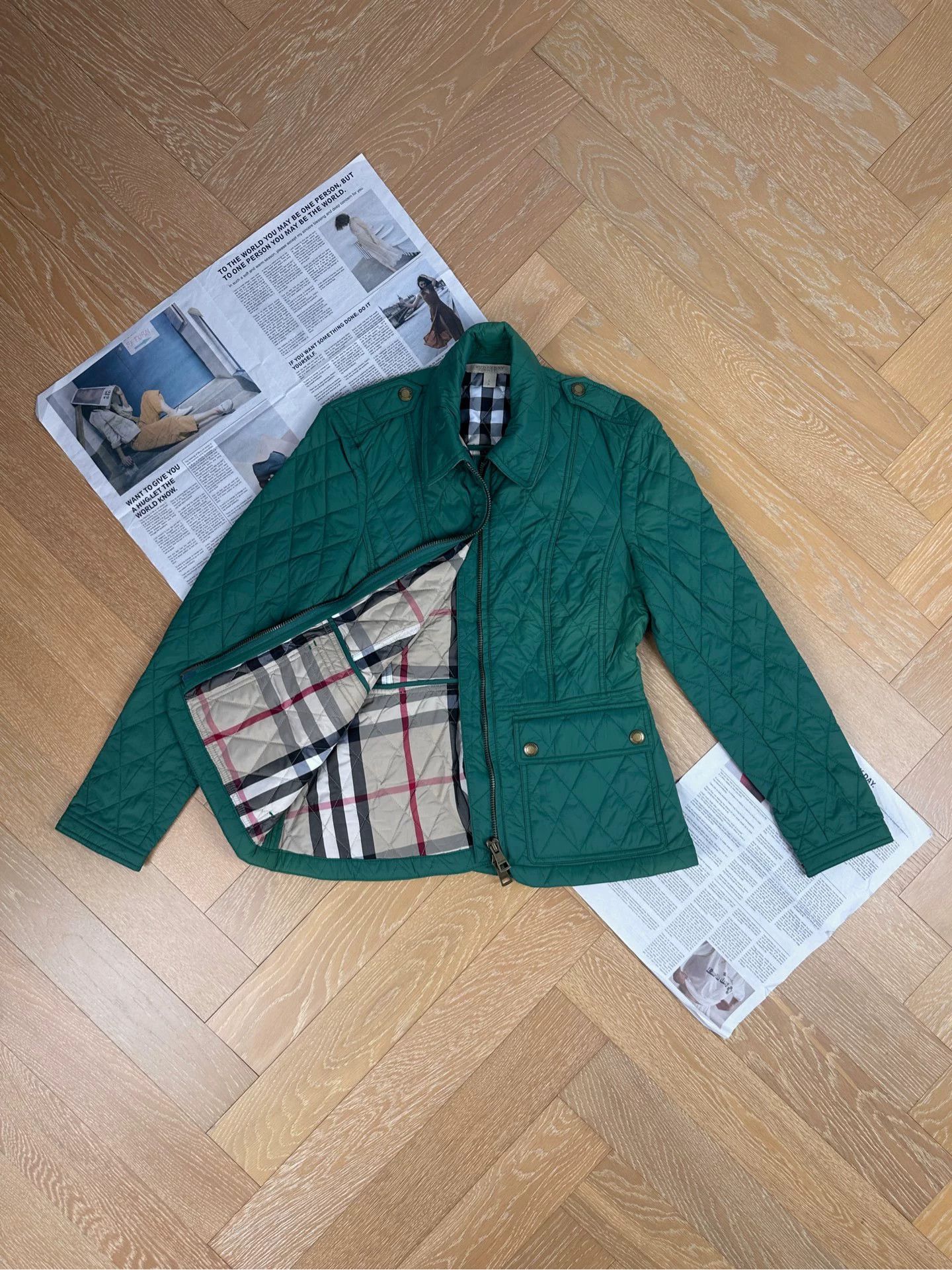 Burberry Burberry Classic Quilted Cotton Jacket Size US S / EU 44-46 / 1 - 1 Thumbnail