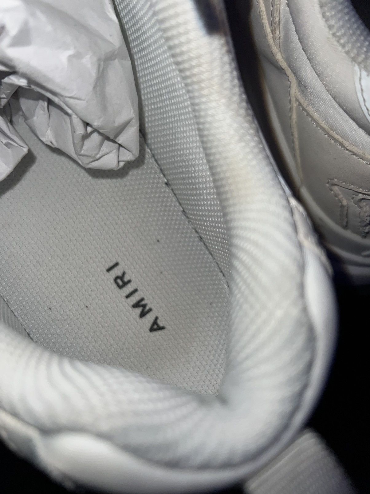 Amiri Amiri bone runner “Alabaster” Size US 12 / EU 45 - 14 Thumbnail