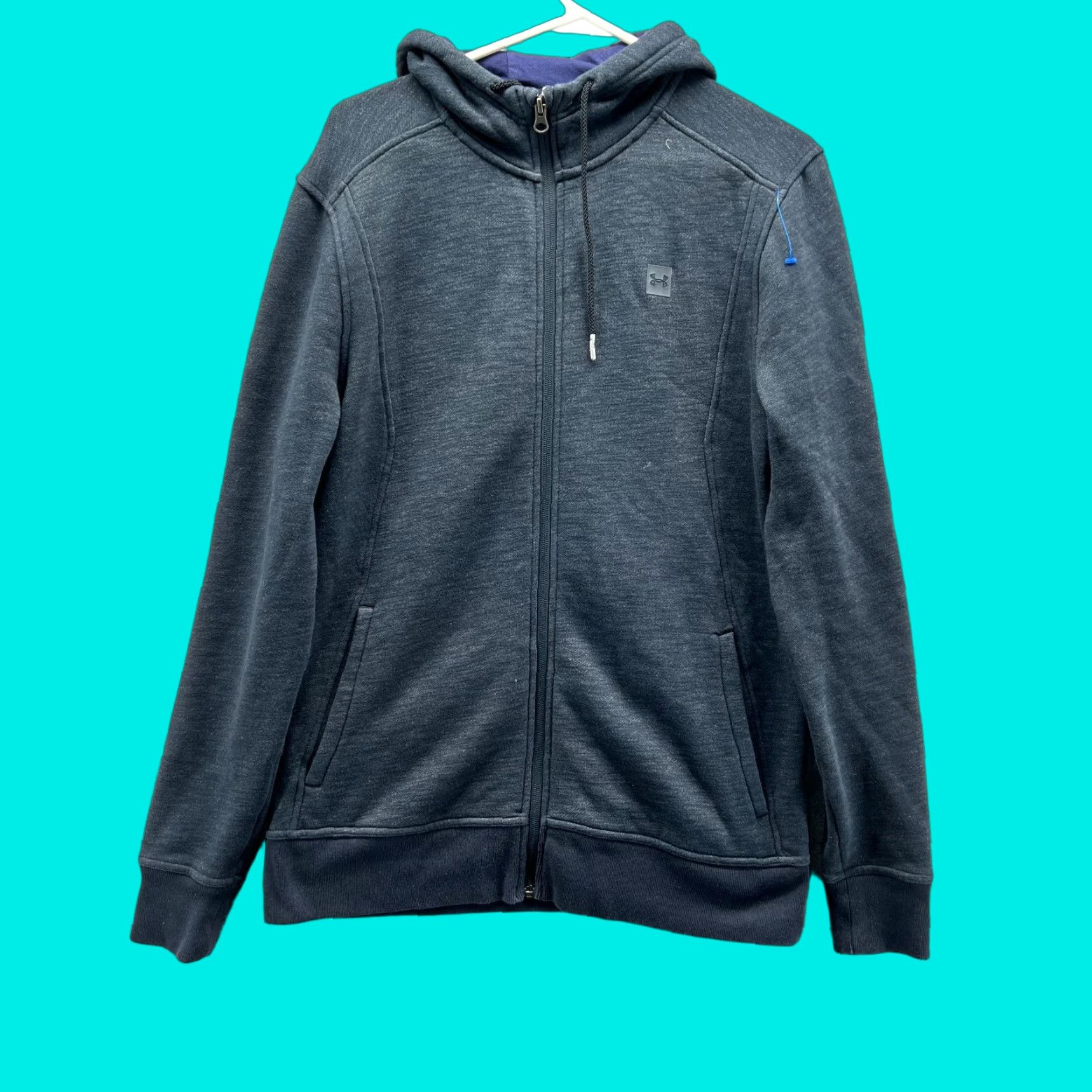 Under Armour VINTAGE Under Armour Sweater Men Medium Heather Gray Full Zip Hoodie Pullover Jacket Size US M / EU 48-50 / 2 - 1 Thumbnail
