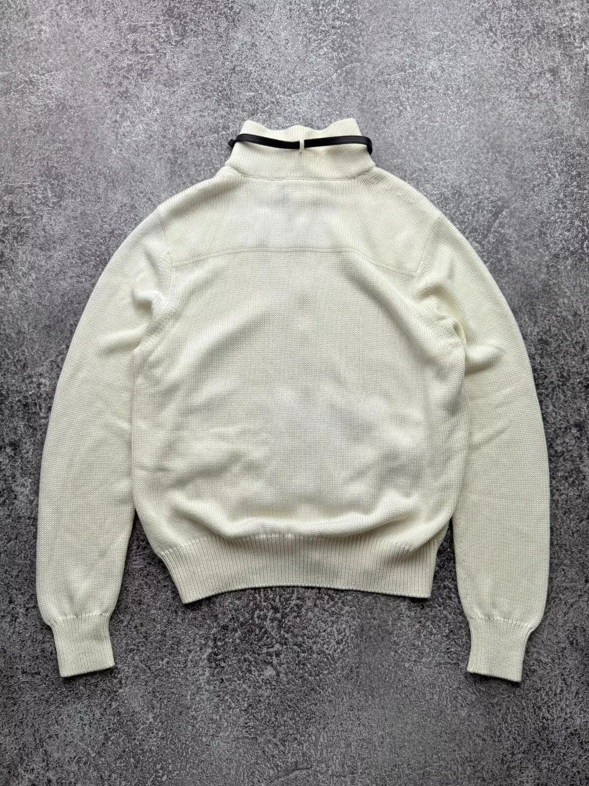 Loro Piana Loro Piana Knit Silk Sweater With Leather Inserts Size US M / EU 48-50 / 2 - 16 Thumbnail