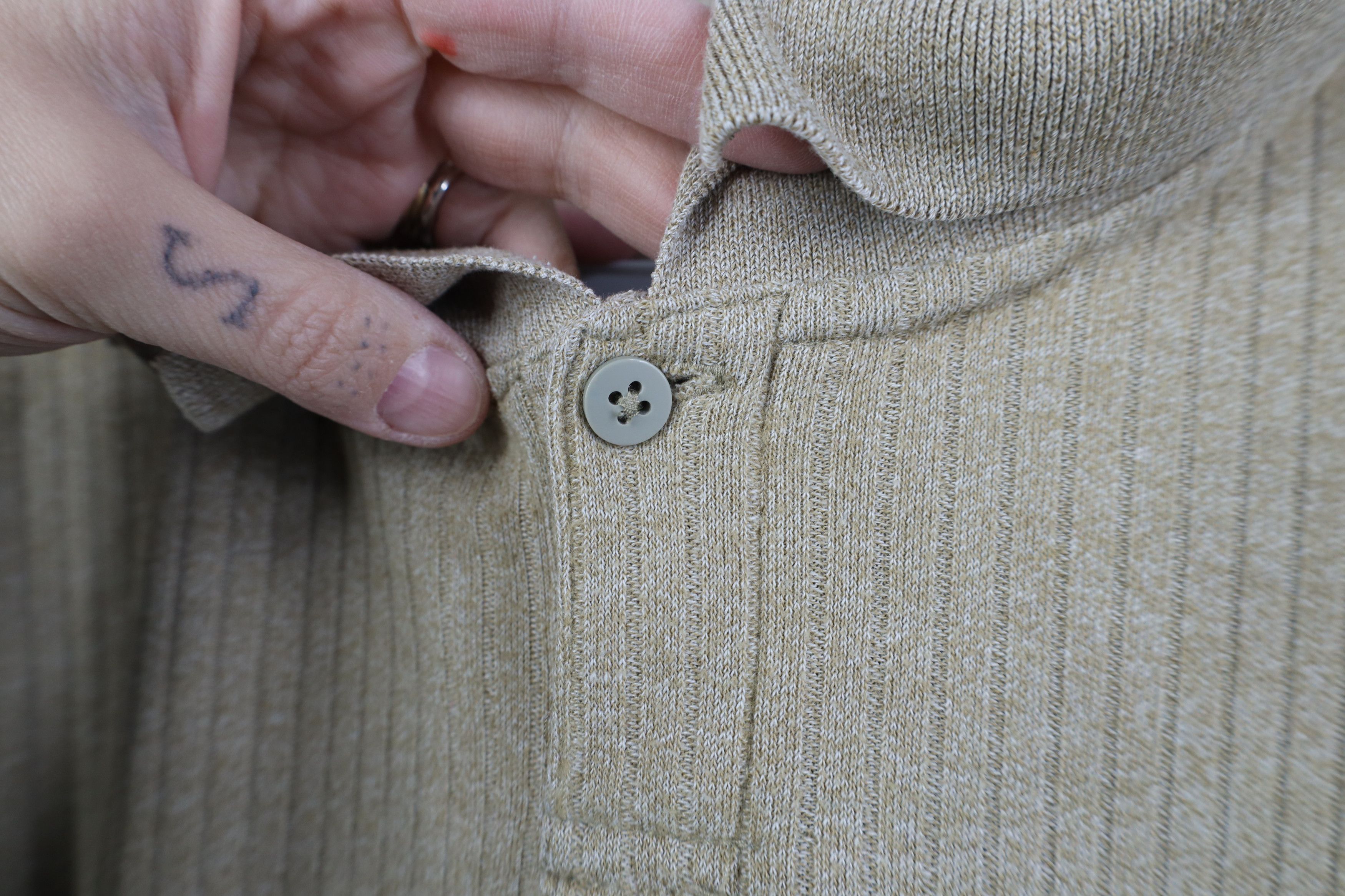 Vintage Vintage 90s Y2K Streetwear Ribbed Collared Golf Polo Shirt Size US L / EU 52-54 / 3 - 4 Thumbnail