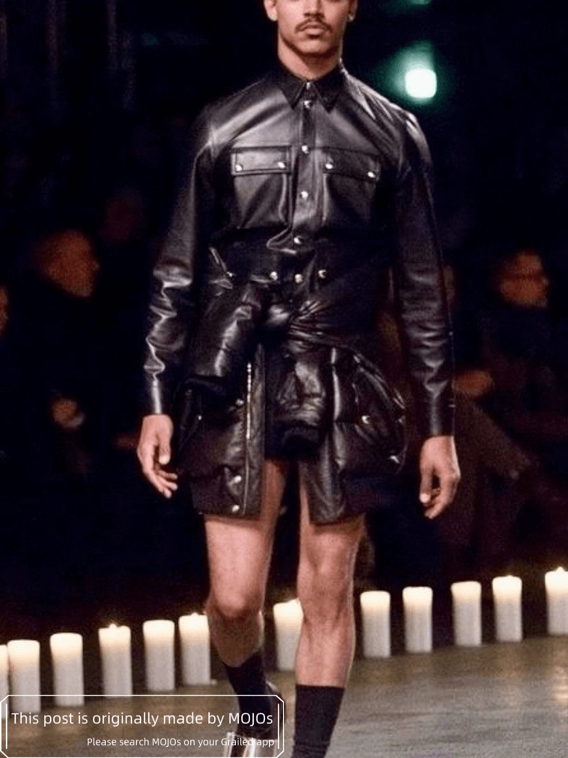 Givenchy Givenchy Runway Leather Shirt Jacket Size US L / EU 52-54 / 3 - 2 Thumbnail