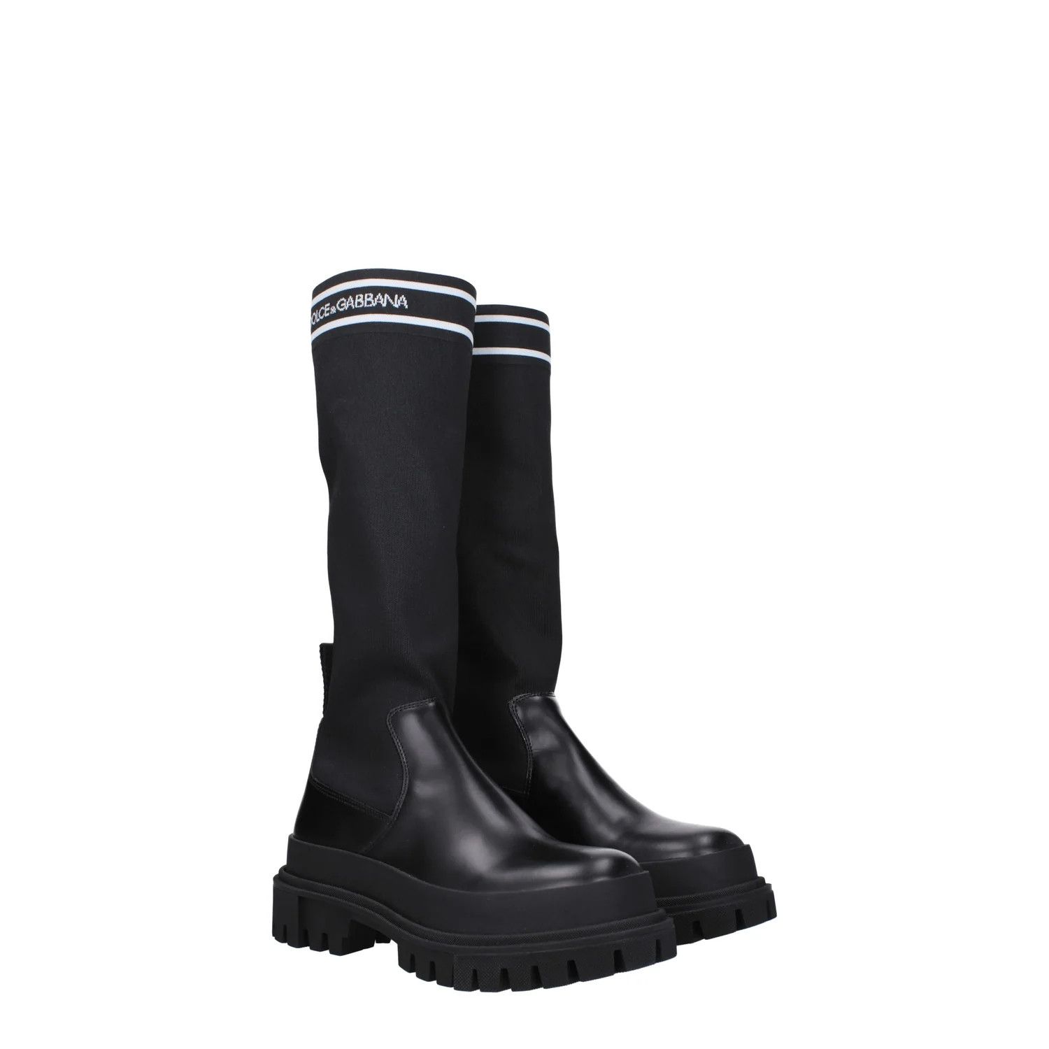 Dolce & Gabbana ob1o1e1124 Leather Boots in Black Size US 6.5 / IT 36.5 - 2 Thumbnail