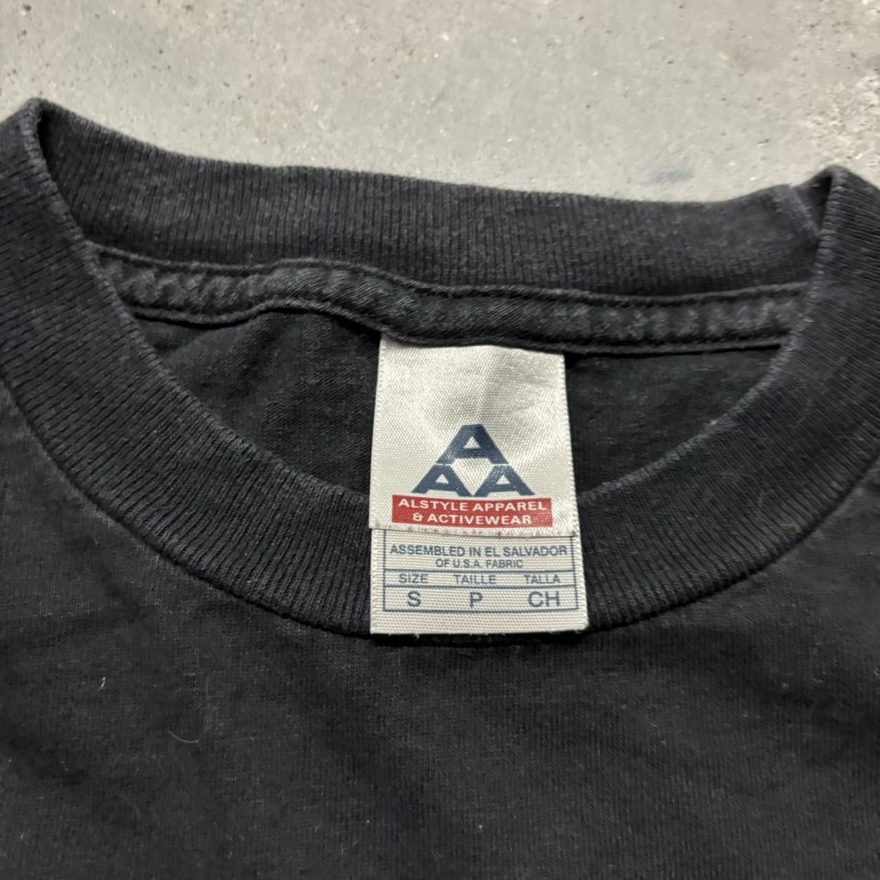 Japanese Brand × Vintage Crazy Vintage Y2K/2000s Black Urban Skiwear Graphic Tee! Size US S / EU 44-46 / 1 - 3 Thumbnail