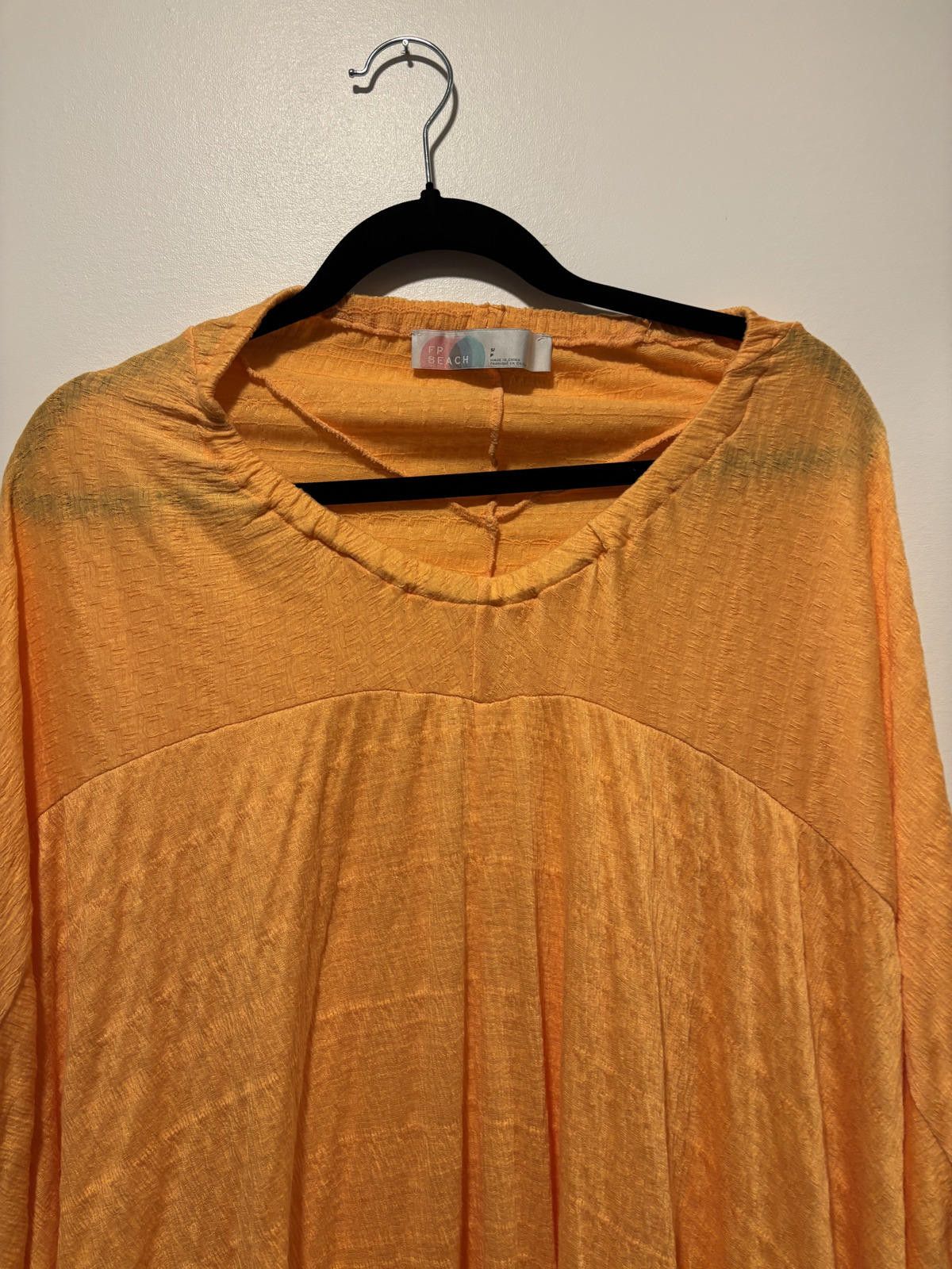 Free People Free People Beach Orange Coverup Tunic OSFM Size ONE SIZE - 2 Thumbnail