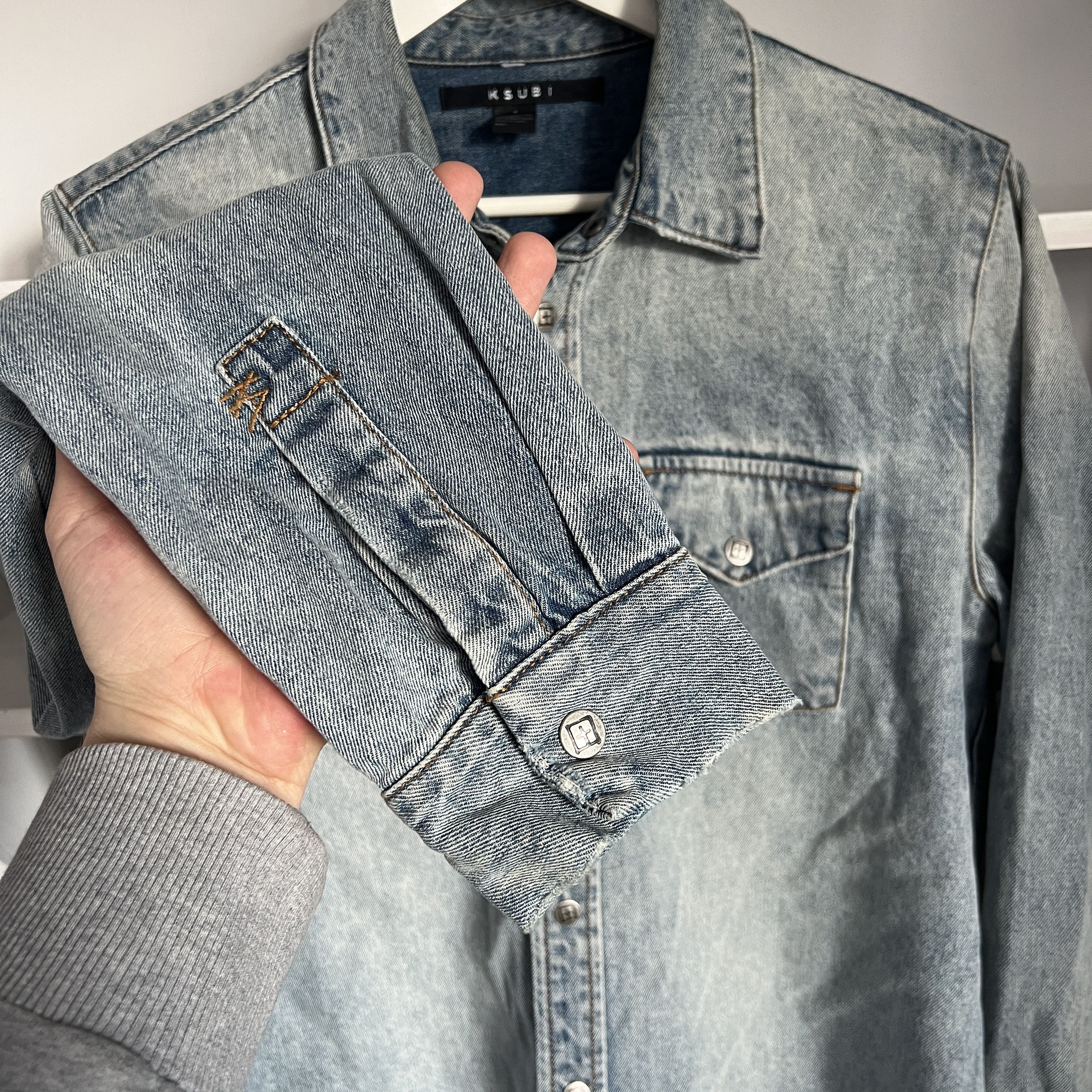 Ksubi KSUBI FRONTIER RECHARDGE Blue Denim Shirt Size US S / EU 44-46 / 1 - 11 Thumbnail