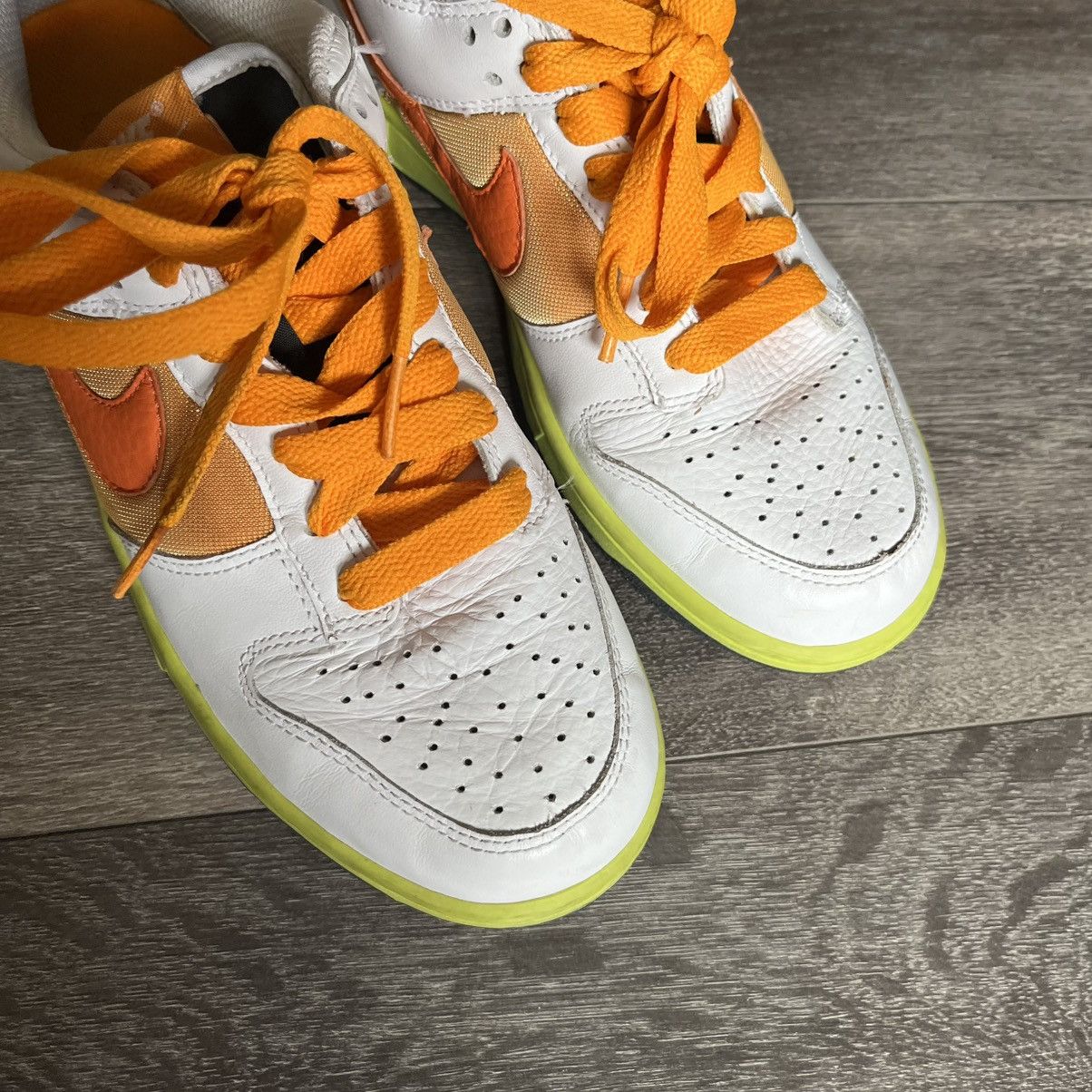 Nike Vintage 2000s Nike SB Dunk Low White Orange Blaze Size 8 W Size US 8 / IT 38 - 6 Thumbnail