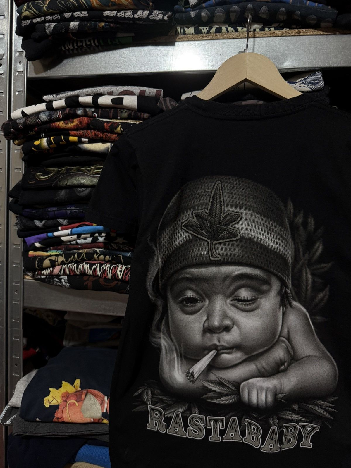 Vintage Vintage Y2K Marijuana Cannabis Rasta Baby T-Shirt Retro USA Size US XS / EU 42 / 0 - 4 Thumbnail