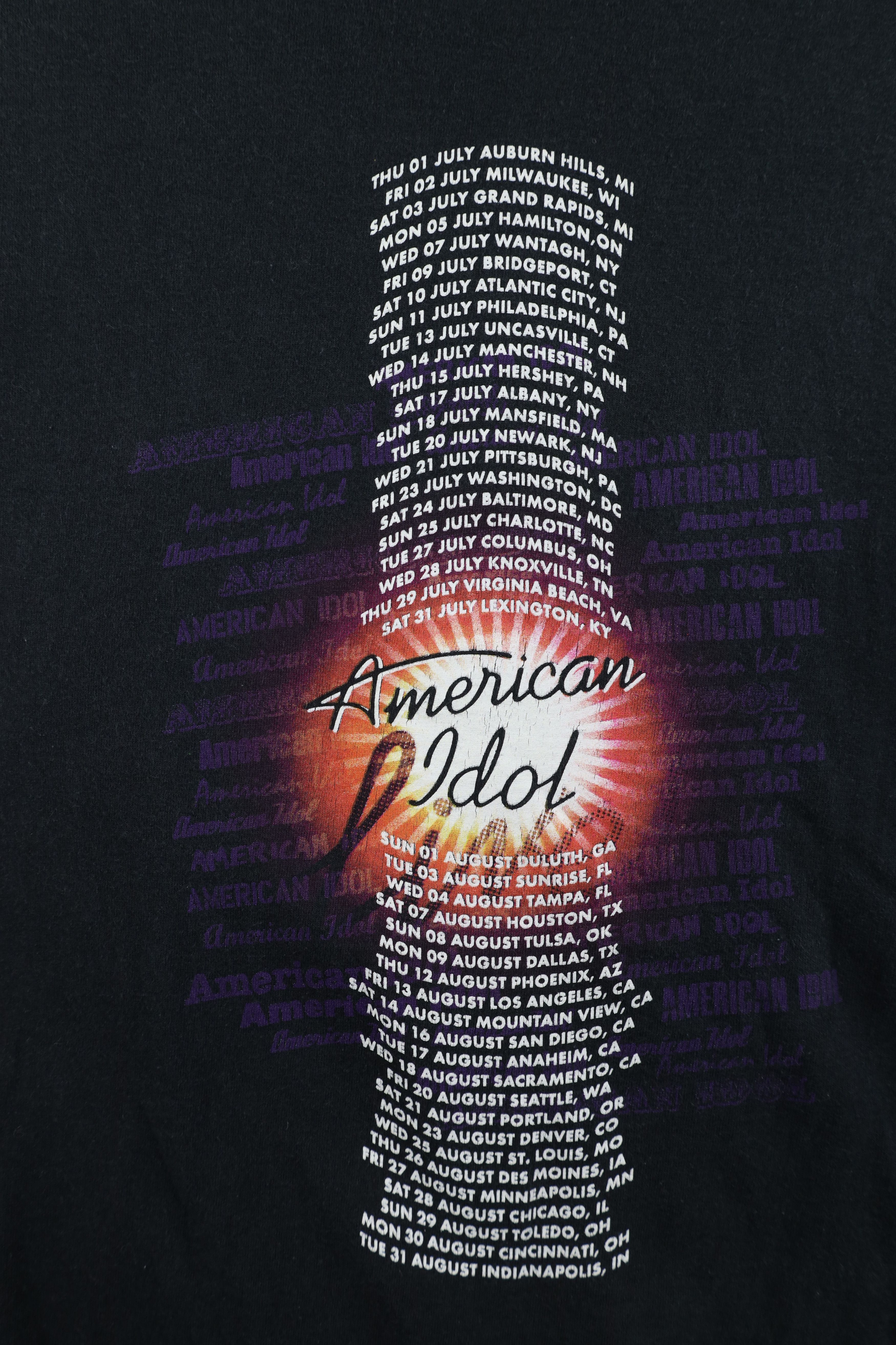 Vintage Vintage Y2K 2010 Idol Live Tour Short Sleeve T-Shirt Size M / US 6-8 / IT 42-44 - 11 Thumbnail