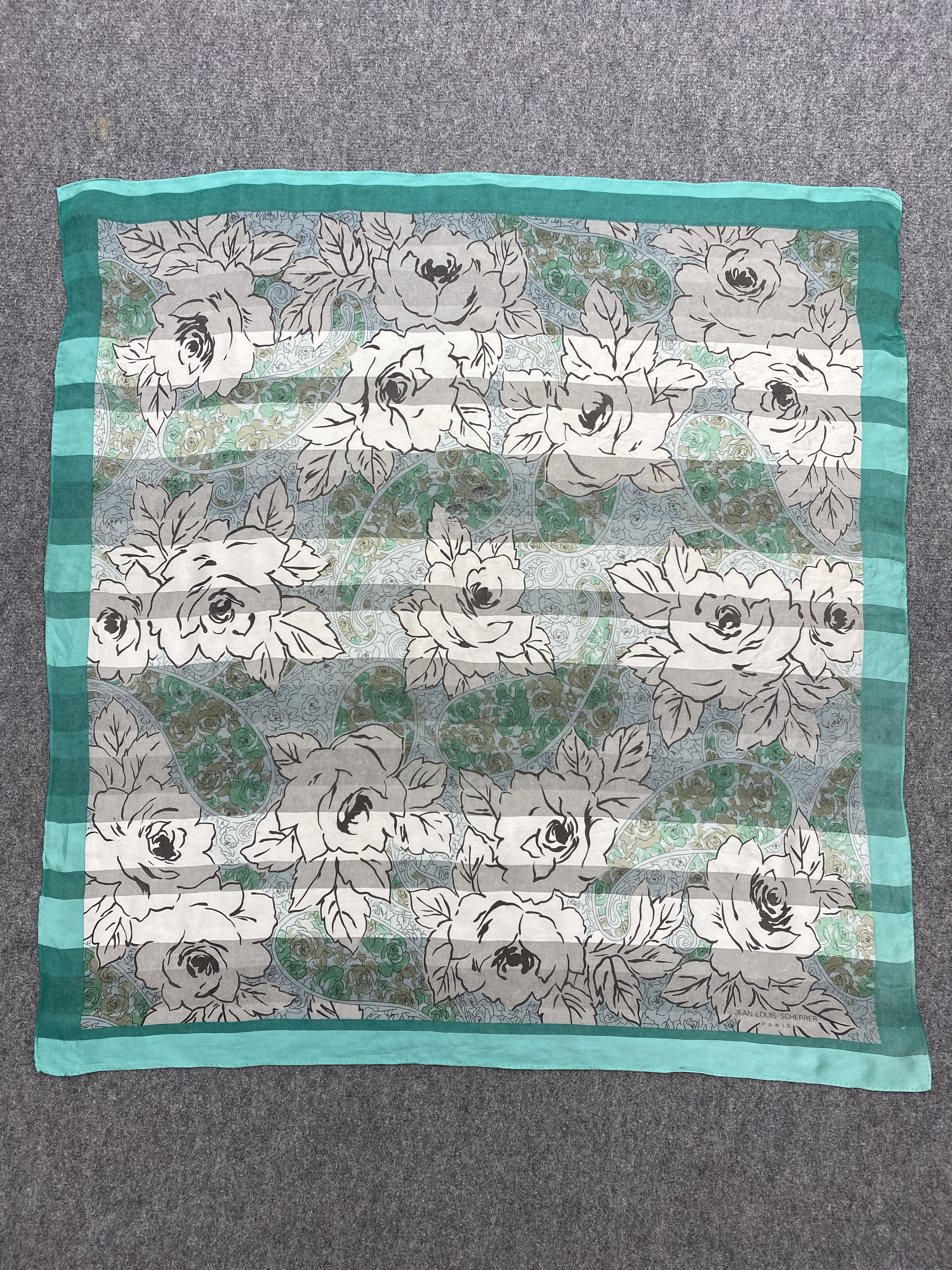 Jean-Louis Scherrer Jean-Louis Scherrer Paris Silk Scarf / Silk Shawl SN0230 Size ONE SIZE - 2 Thumbnail