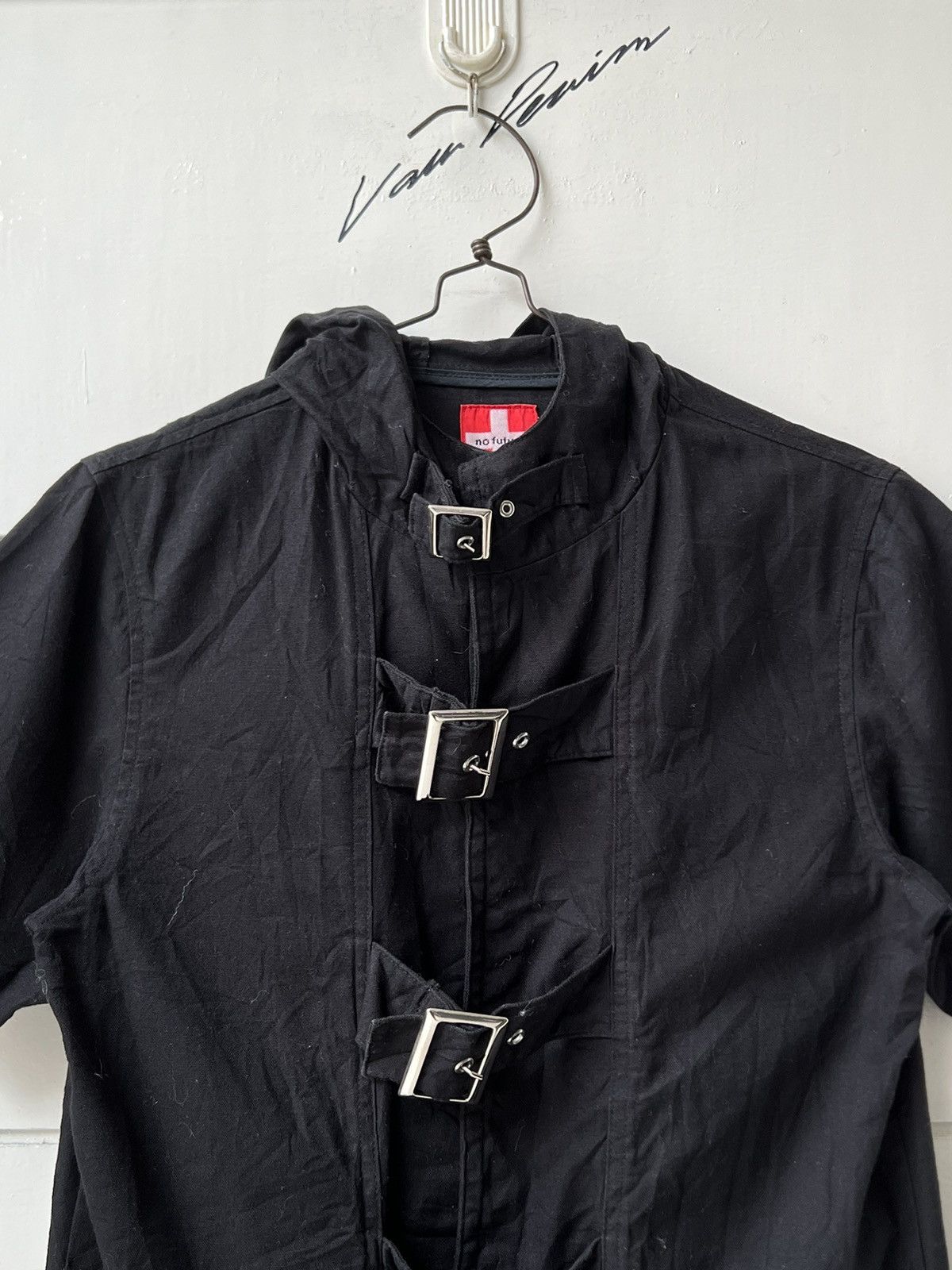 No Future No Future Punk Bondage Black Hood Size XS / US 0-2 / IT 36-38 - 3 Thumbnail