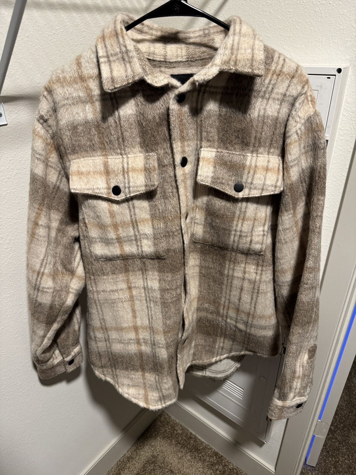 River Island River Island Button Flannel Jacket Size US L / EU 52-54 / 3 - 1 Thumbnail