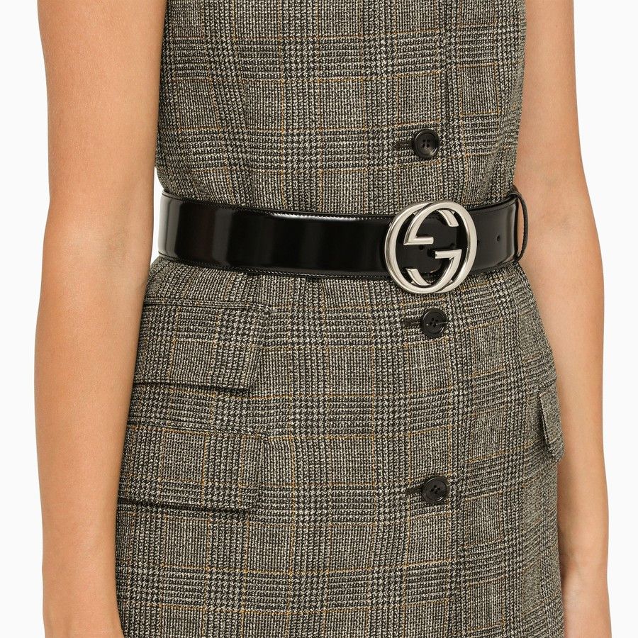Gucci o1d2blof0824 Size: 80 / GG Leather Belt in Black Size ONE SIZE - 2 Thumbnail