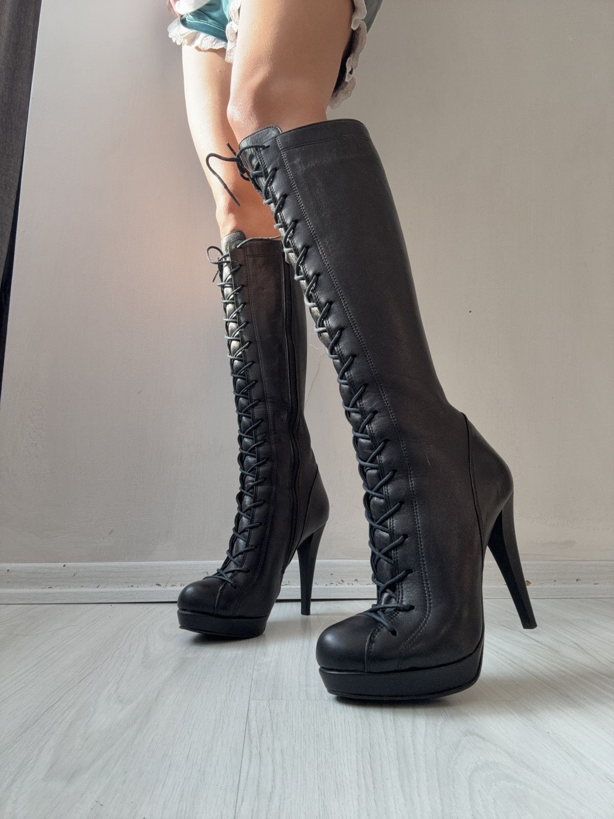 Vintage y2k leather boots Size US 9.5 / IT 39.5 - 1 Thumbnail