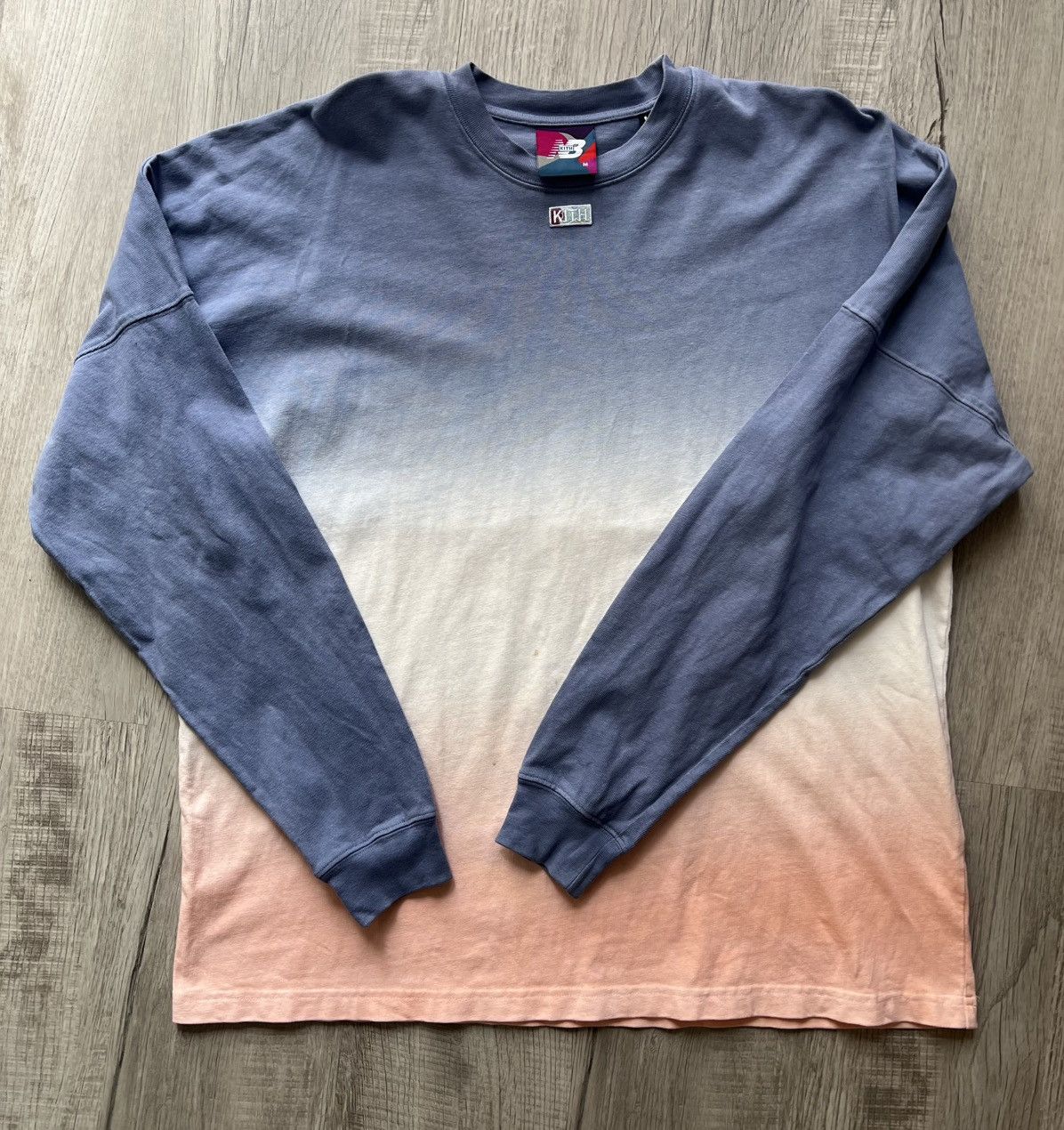 Kith × New Balance Kith x New Balance Spirit L/S Tee Blue Ombre Size US M / EU 48-50 / 2 - 1 Thumbnail