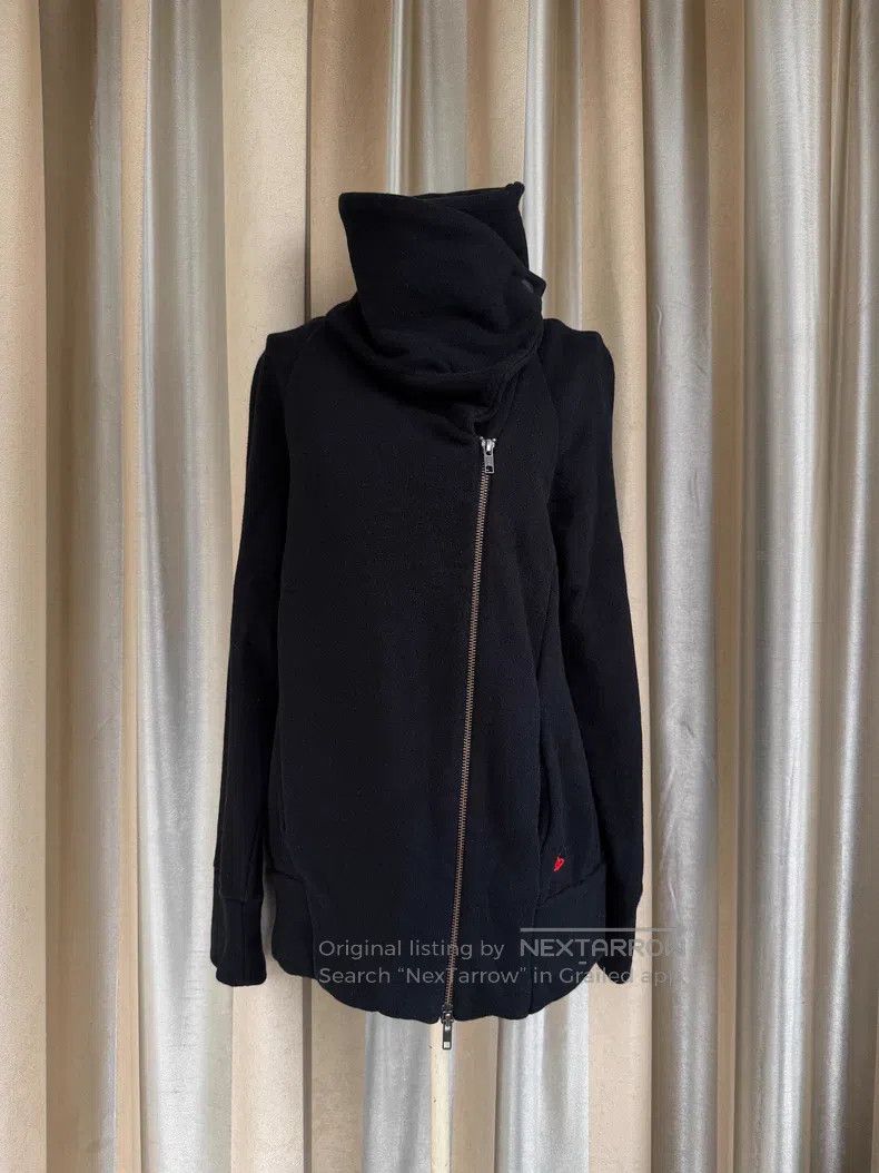Vintage vintage Vintage Asymmetric Fleece Hoodie Jacket Size L / US 10 / IT 46 - 3 Thumbnail