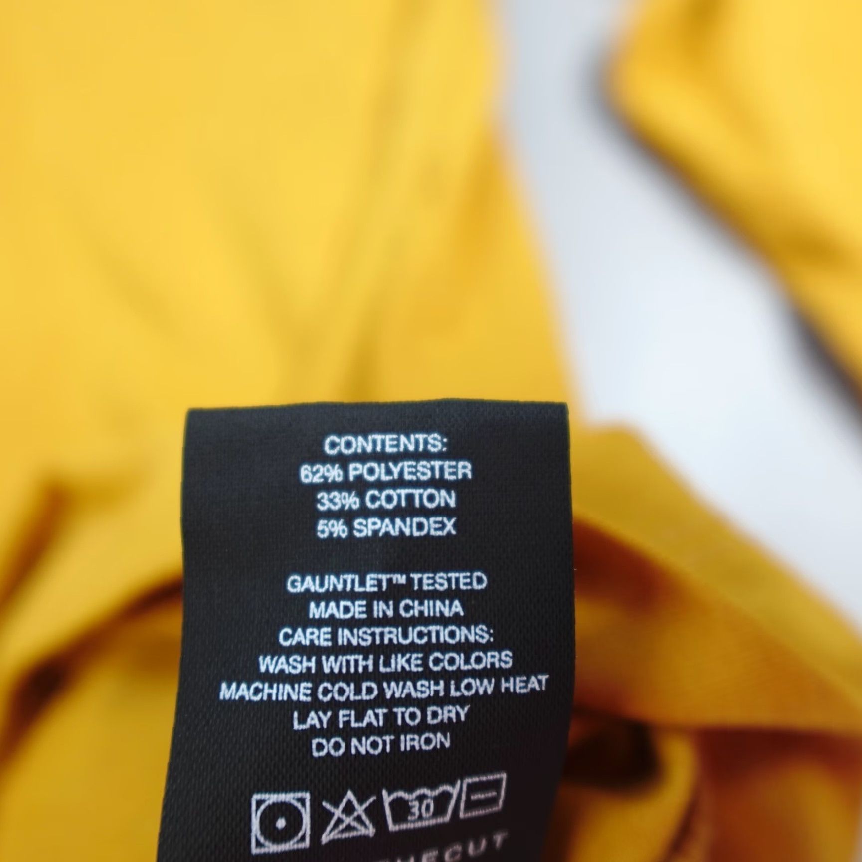 UES Clothing Cuts Clothing Curve Hem Long Sleeve Tee Crew Stretch Mustard Slim Fit Size L Mens T-Shirt Cotton Polyester Spandex Size US L / EU 52-54 / 3 - 7 Thumbnail
