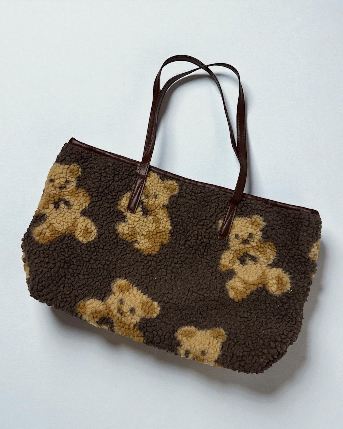 Vintage Vintage avant garde teddy bear sherpa bag y2k if6was9 swag Size ONE SIZE - 1 Thumbnail