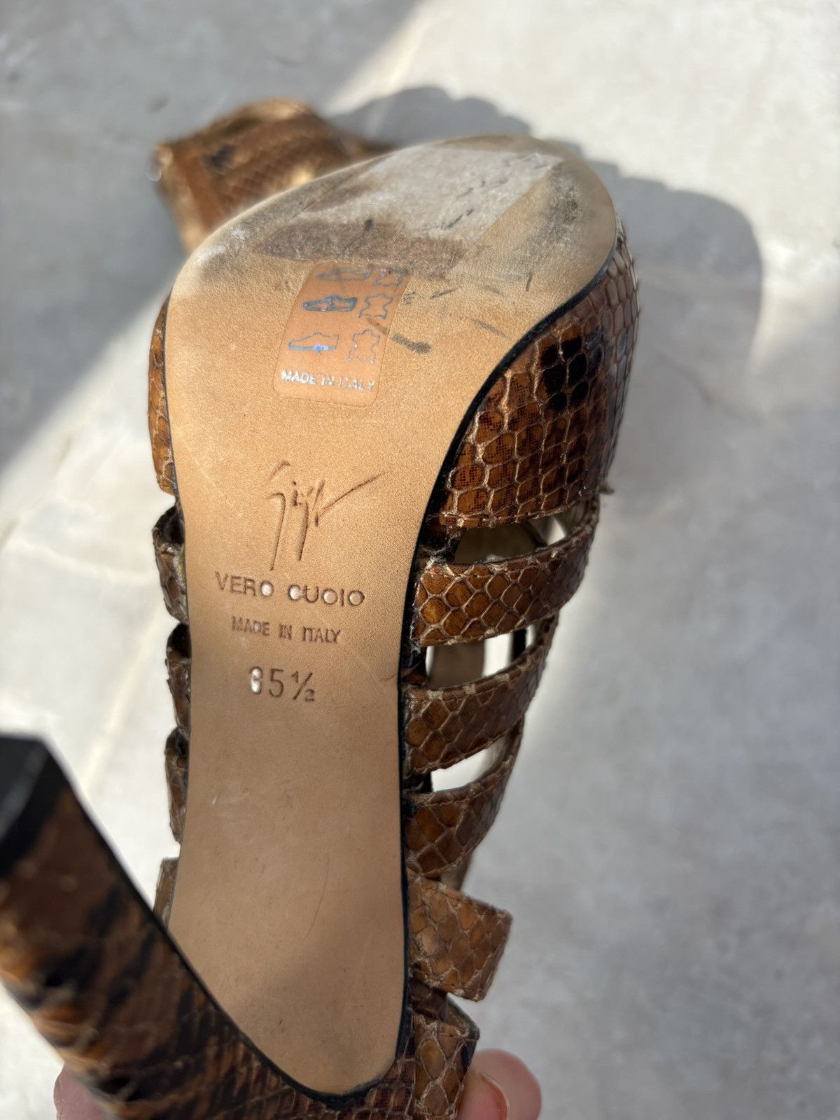 Giuseppe Zanotti Giuseppe zanotti vicini snakeskin heels Size US 6 / IT 36 - 19 Thumbnail