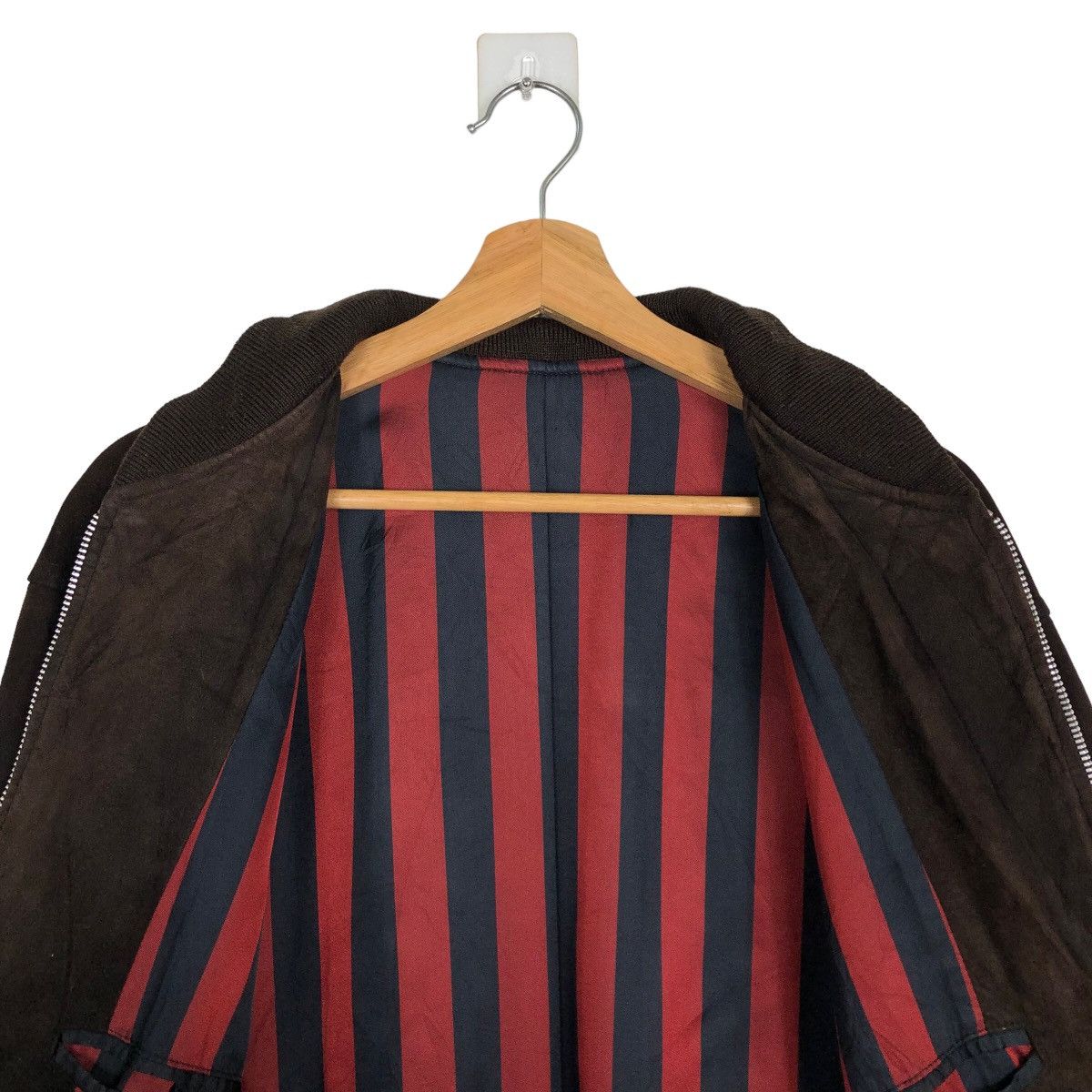 Issey Miyake 🔥90s VINTAGE GENUINE LEATHER BOMBER JACKET ROPE ISSEYMIYAKE Size US M / EU 48-50 / 2 - 11 Thumbnail