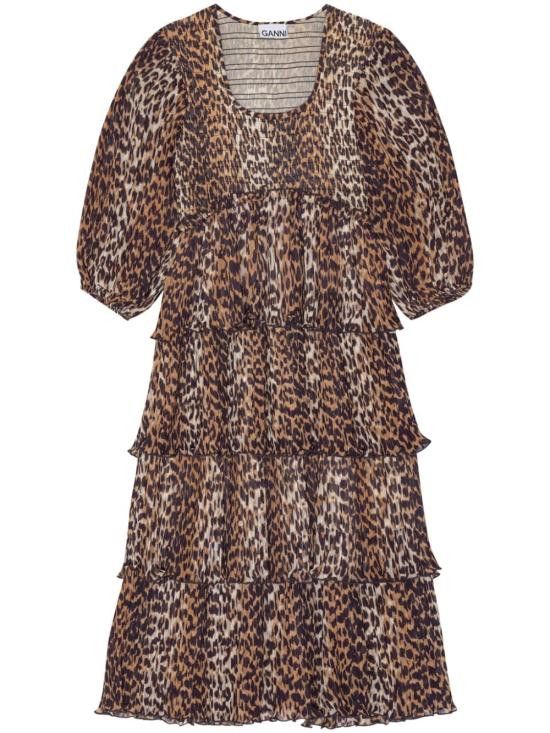 Ganni GANNI Women Short Skirts F8830 859 Brown Size XS / US 0-2 / IT 36-38 - 1 Thumbnail