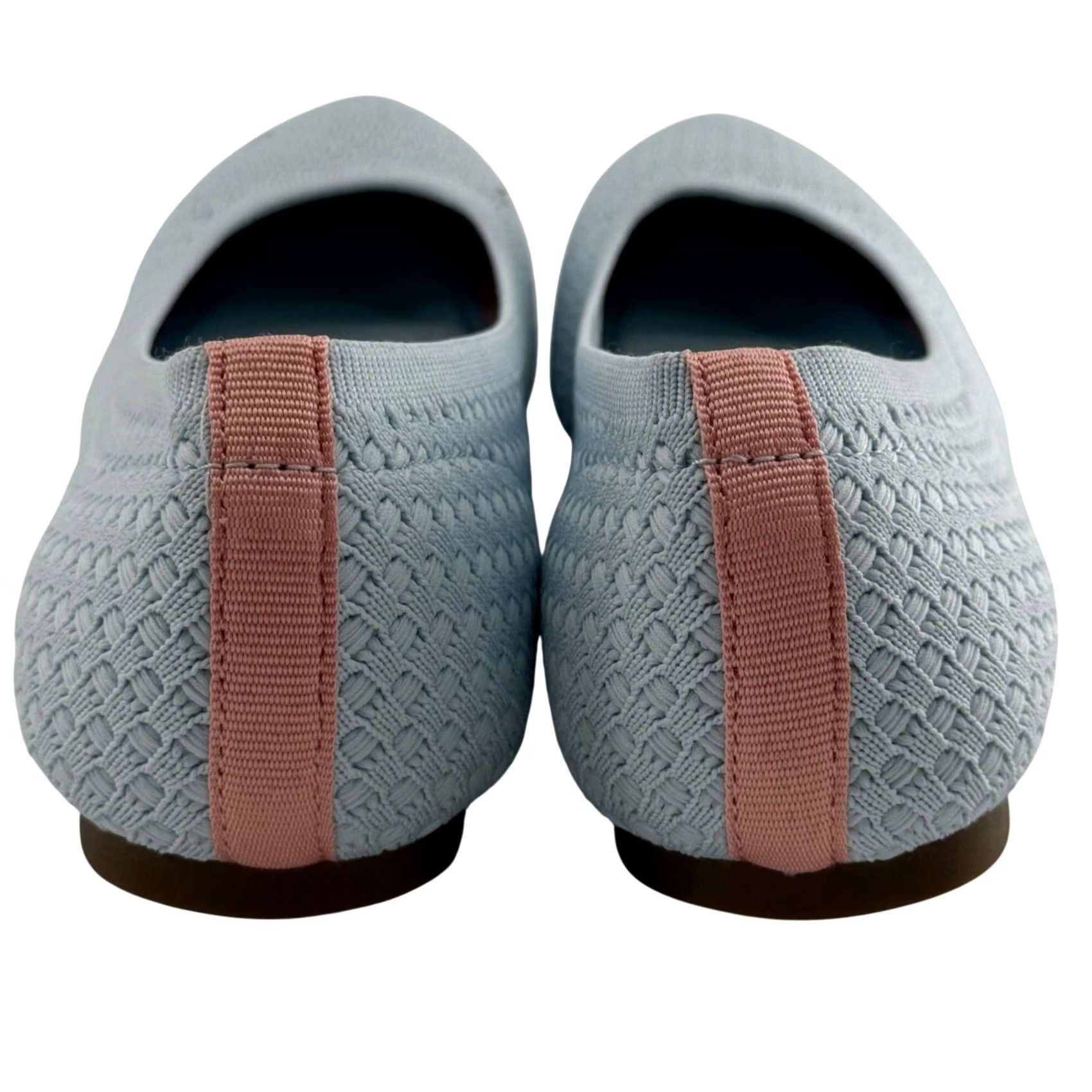Vintage Falls Creek Phoebe Knit Ballet Flats Blue Pointed Toe Memory Foam Women 8 Flat Slip On Casual Workwear Travel Shoes Size US 8 / IT 38 - 4 Thumbnail