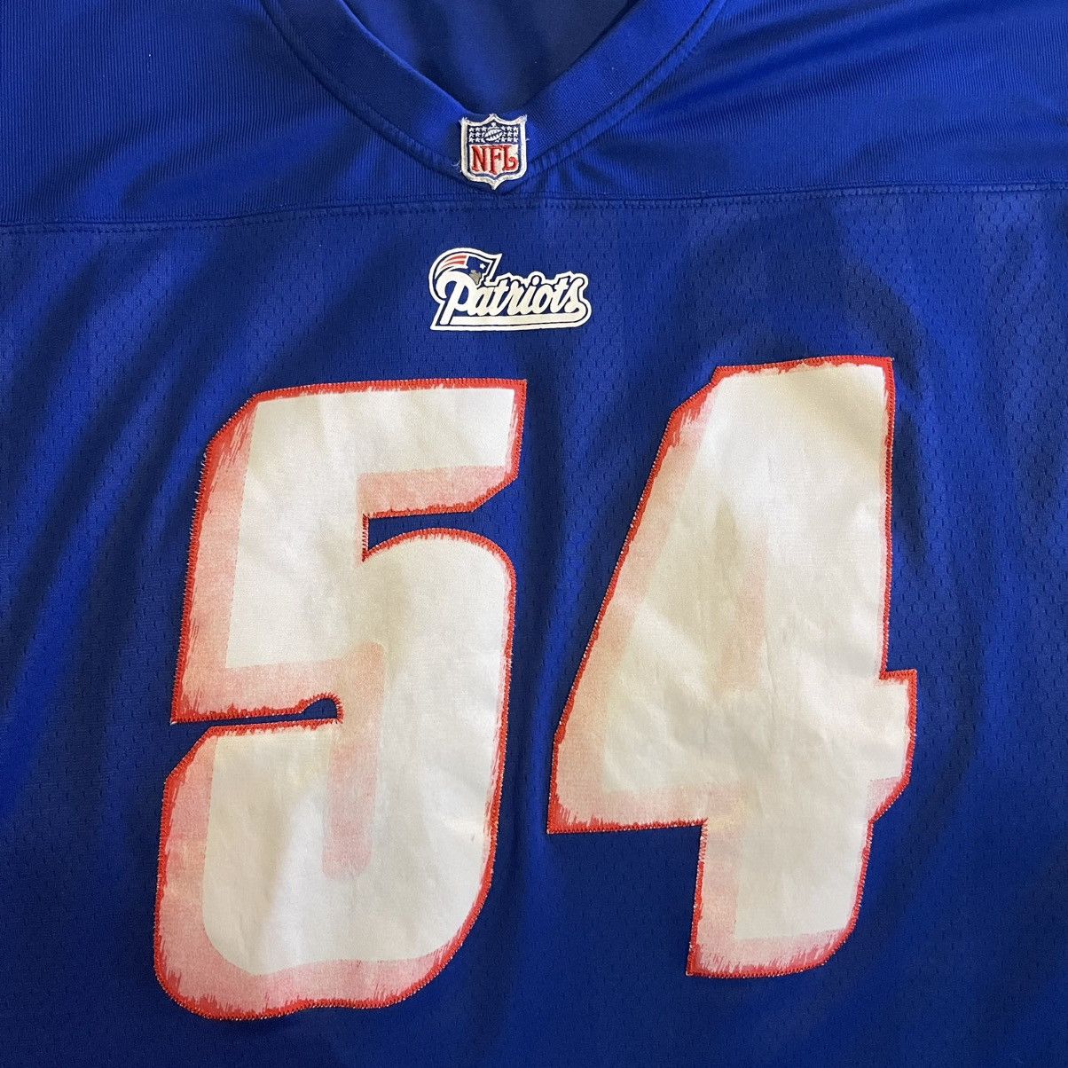 Mitchell & Ness New England Patriots Jersey Men 4XL Blue 1996 Tedy Bruschi Size US XXL / EU 58 / 5 - 7 Thumbnail